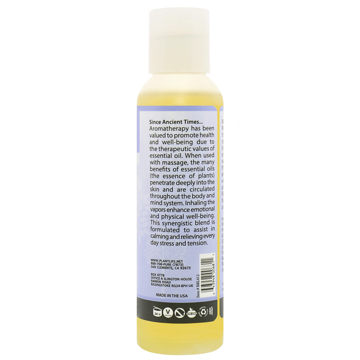 Plantlife Lavender Massage Oil