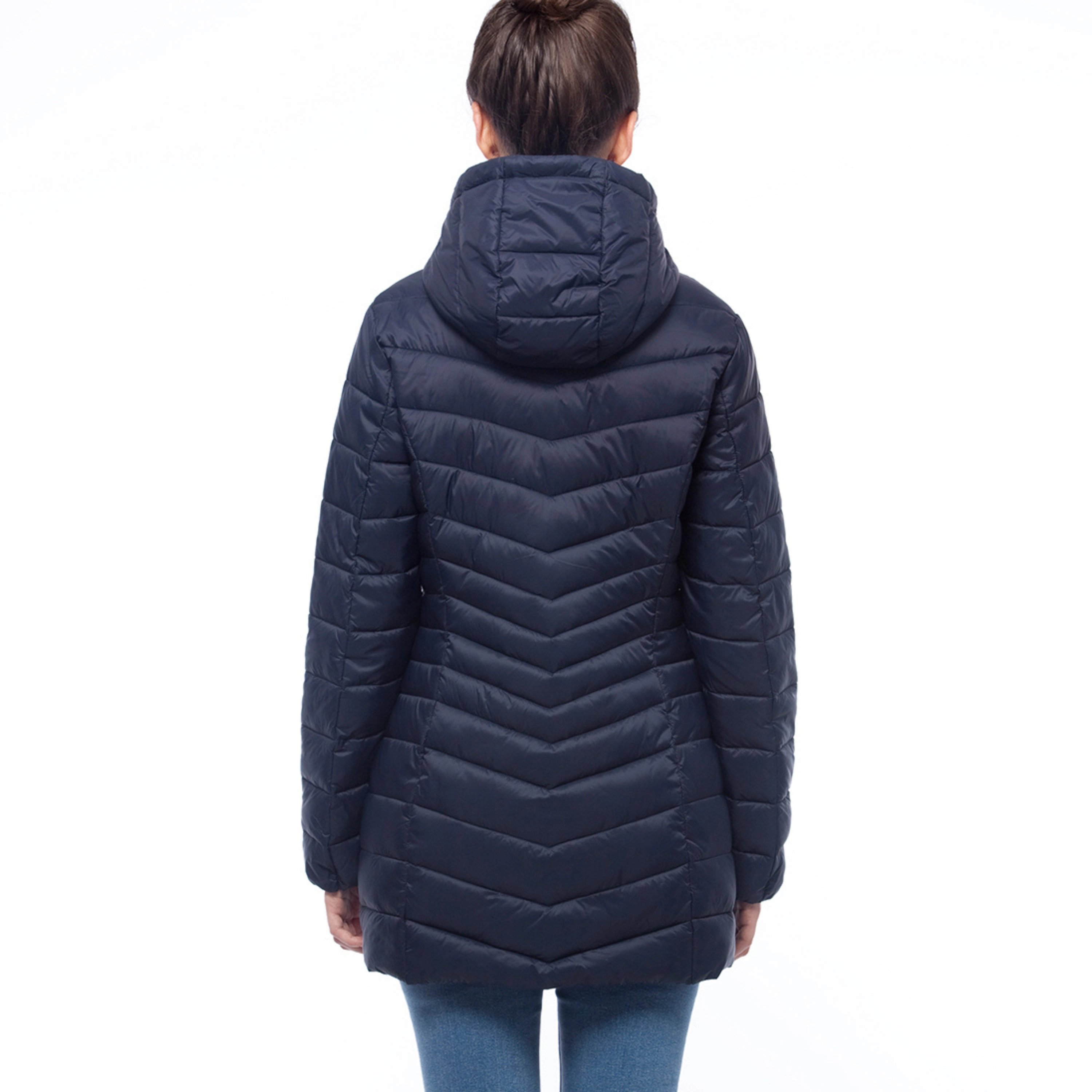 Rokka&Rolla Womens Lightweight Packable Hip-Length Puffer Jacket