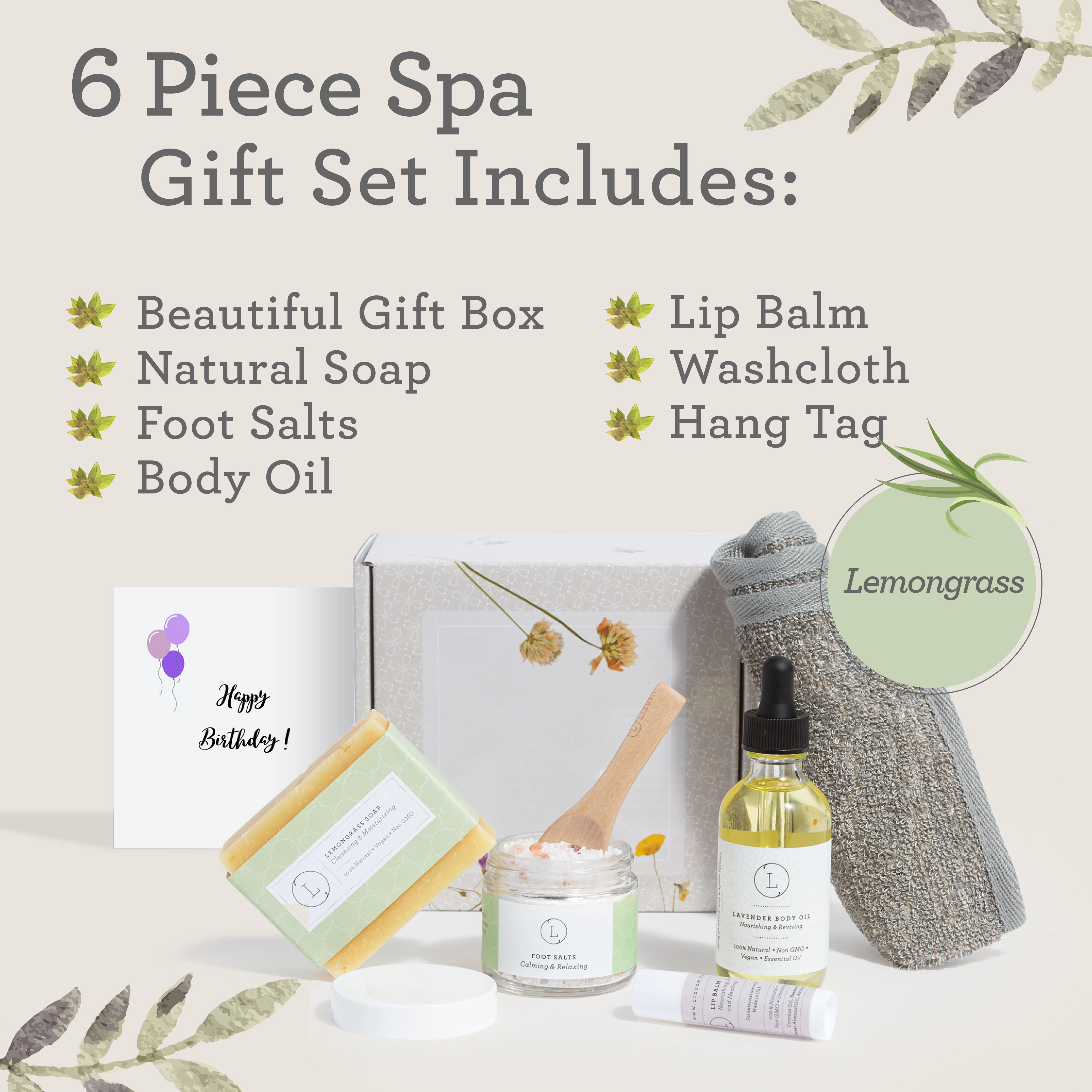 Lizush Citrus Self-Care Gift Box