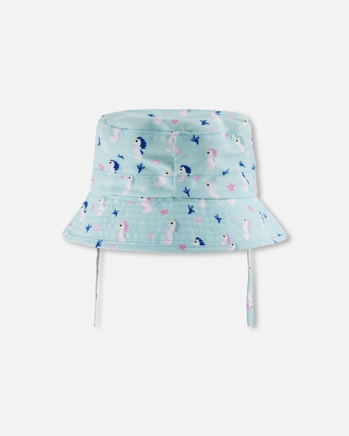 Deux par Deux Girls Beach Hat Seahorse Print