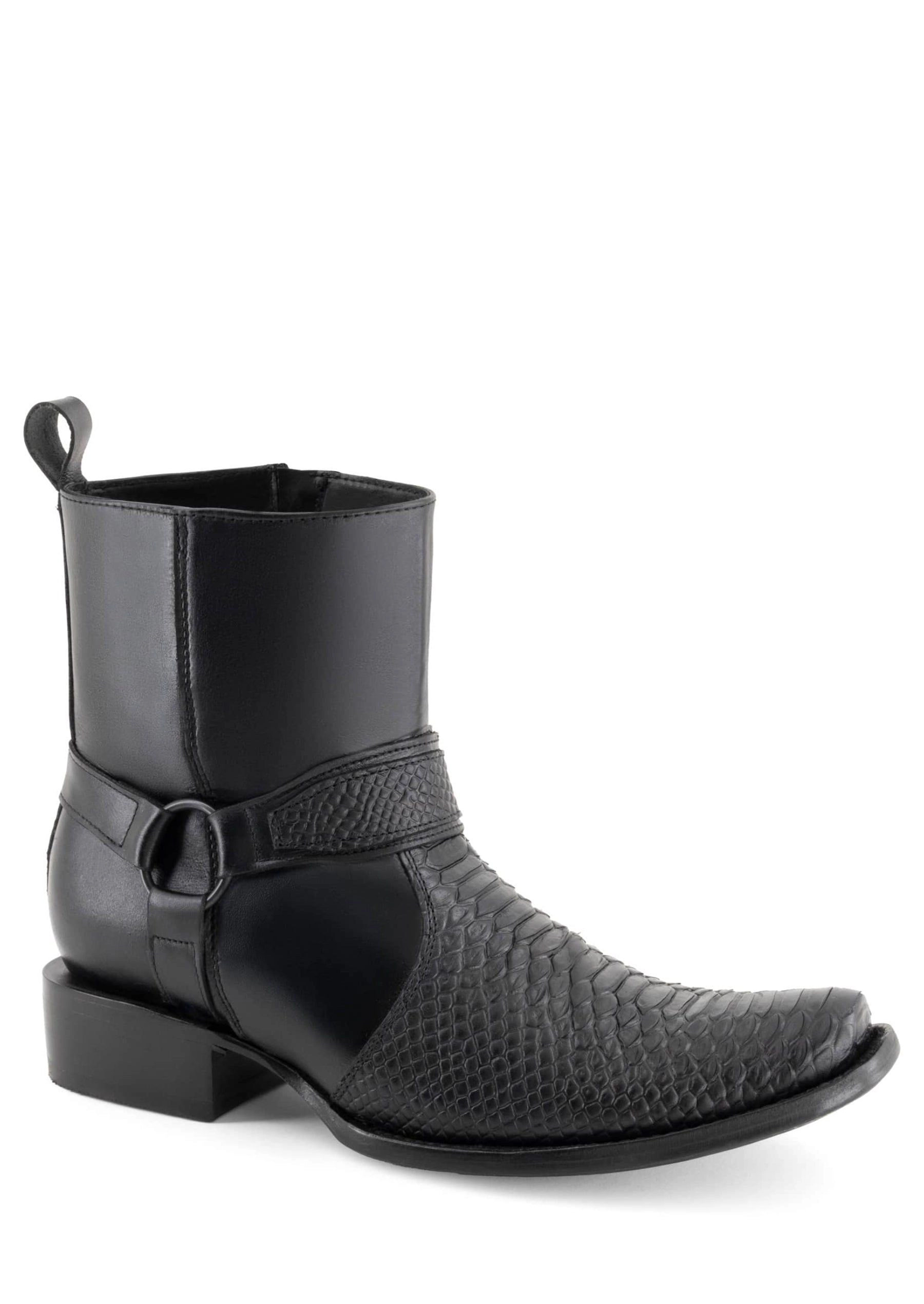 Forastero Mens Leather Slip-On Boots