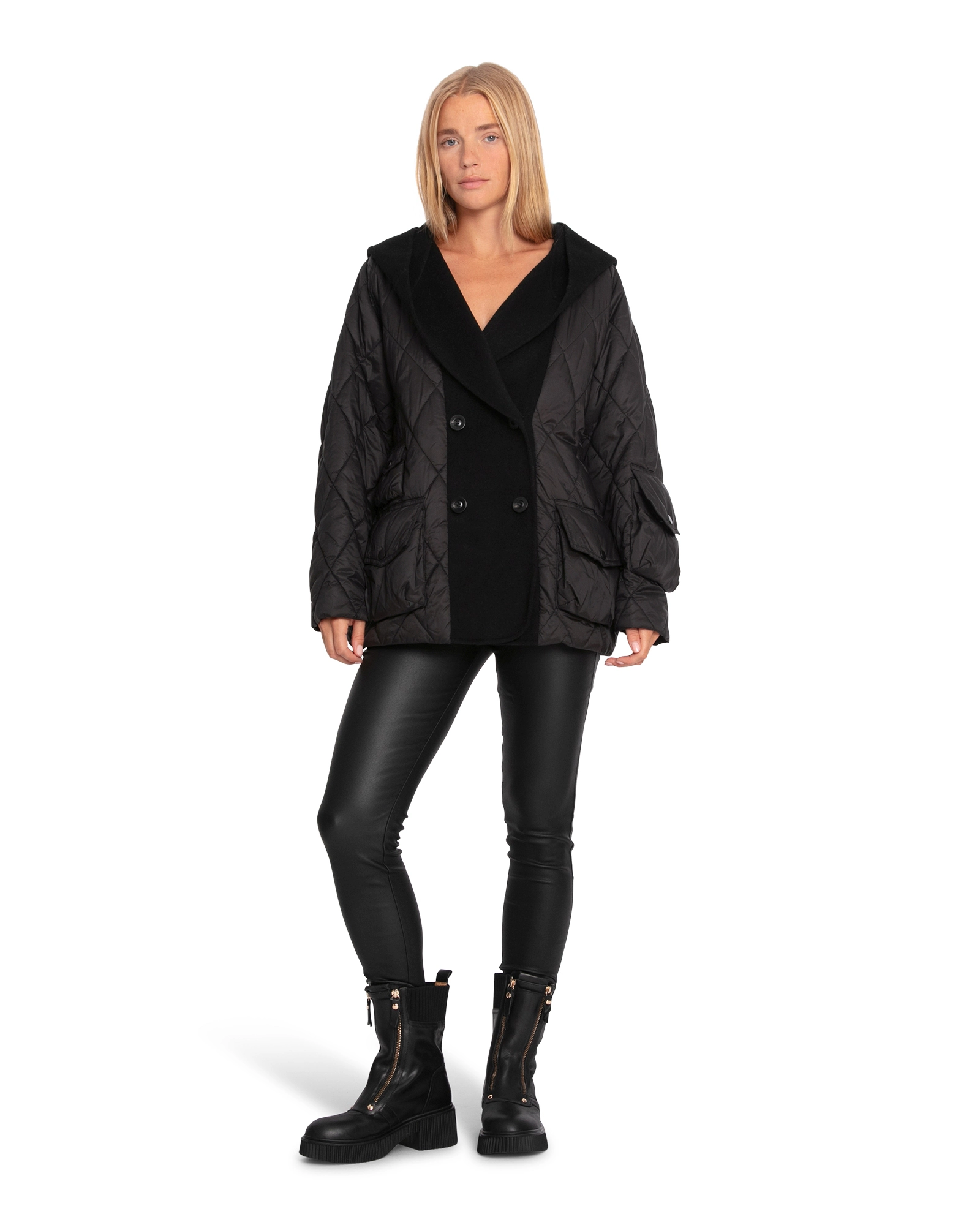Belle & Bloom Womens Only You Quilted Utility Jacket