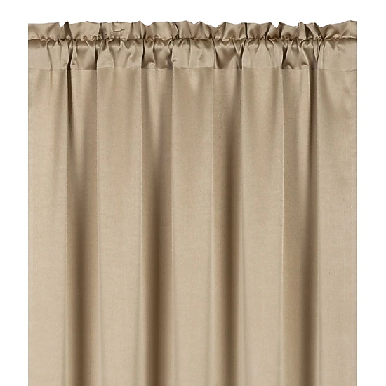Kate Aurora Ultra Lux Faux Silk Regency Crinkle Rod Pocket Semi Sheer Single Curtain Panel