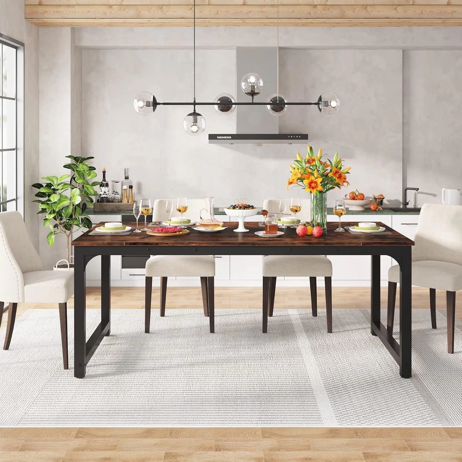 Tribesigns Modern Computer Desk Large Office Desk Computer Table