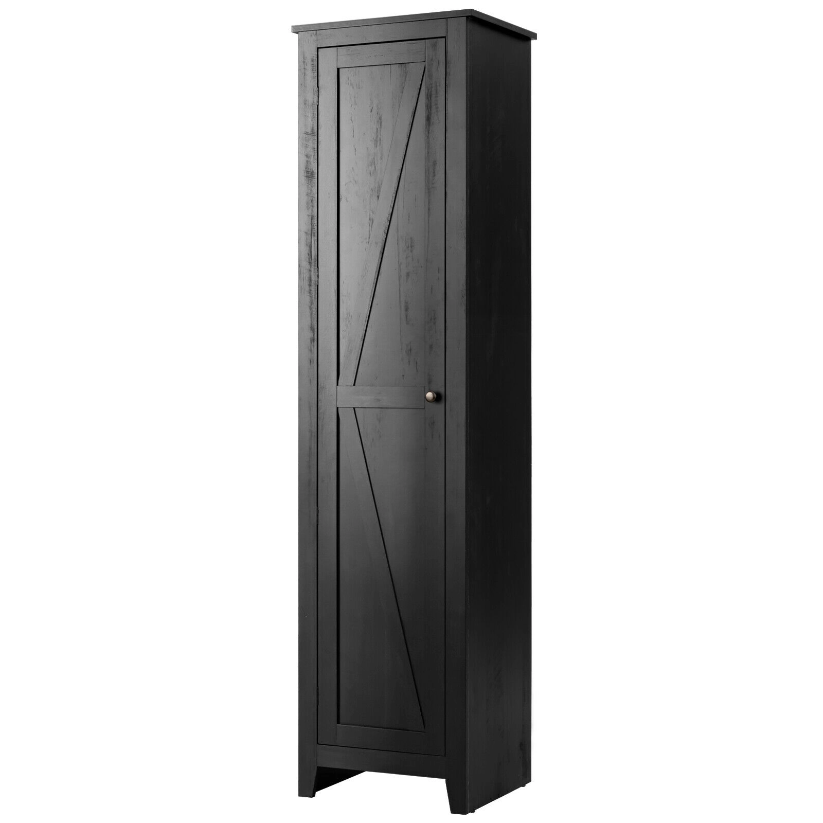 SlickBlue Linen Storage Cabinet with 4 Shelves and Magnetic Door