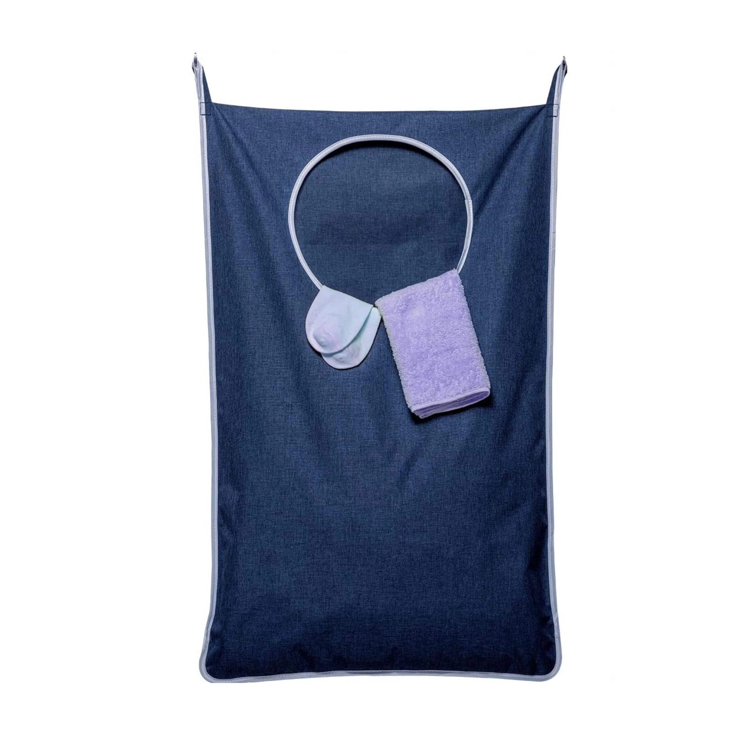 Stock Preferred Hanging Laundry Hamper Bag with Hooks for Dirty Clothes Storage