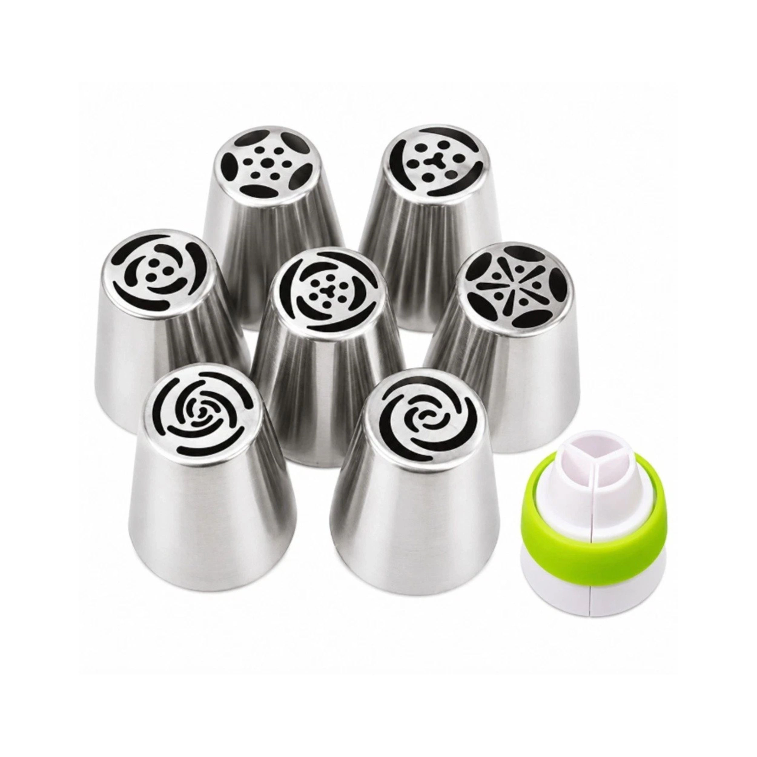 Home Collection Pack of 7 Russian Piping Tips Flower Icing Nozzle Cake Decorating Set