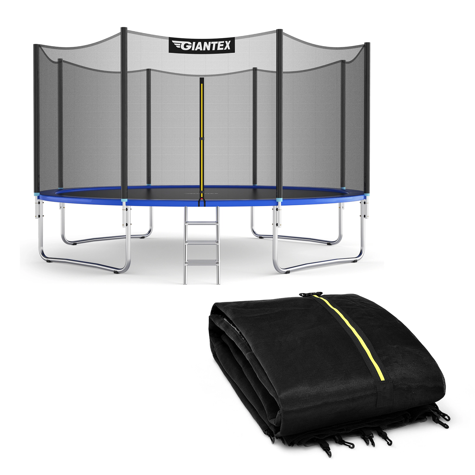 LJG Trampoline Replacement Protection Enclosure Net with Zipper