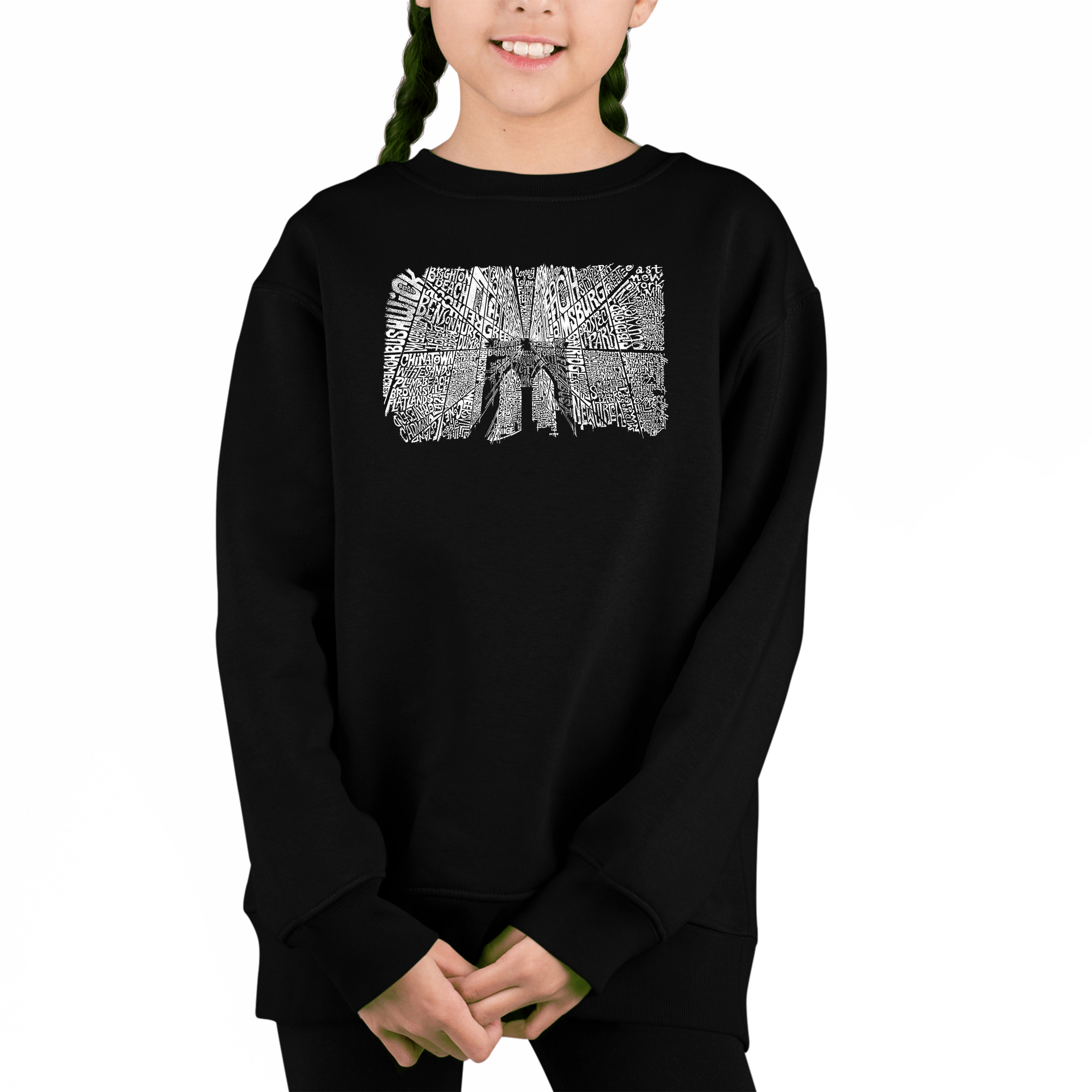 LA Pop Art Girl's Word Sweatshirt