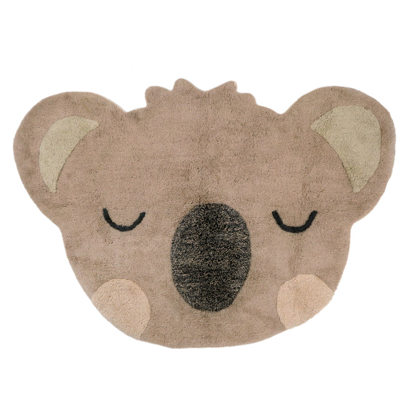Nattiot Washable Cotton Koala Kid'S Bedroom Rug - Little Olsen