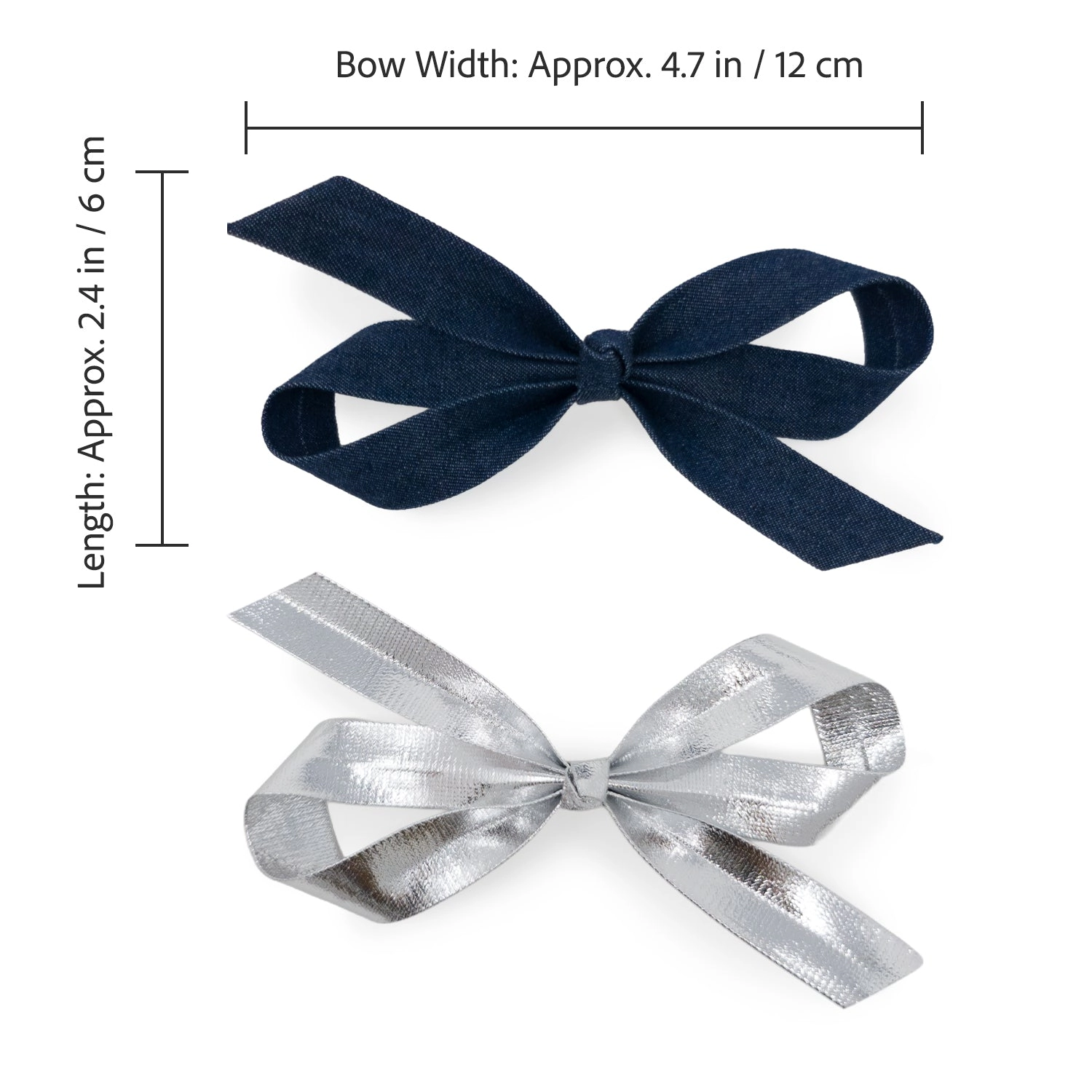 Puttisu Girls 2-Piece Bow Clip Set