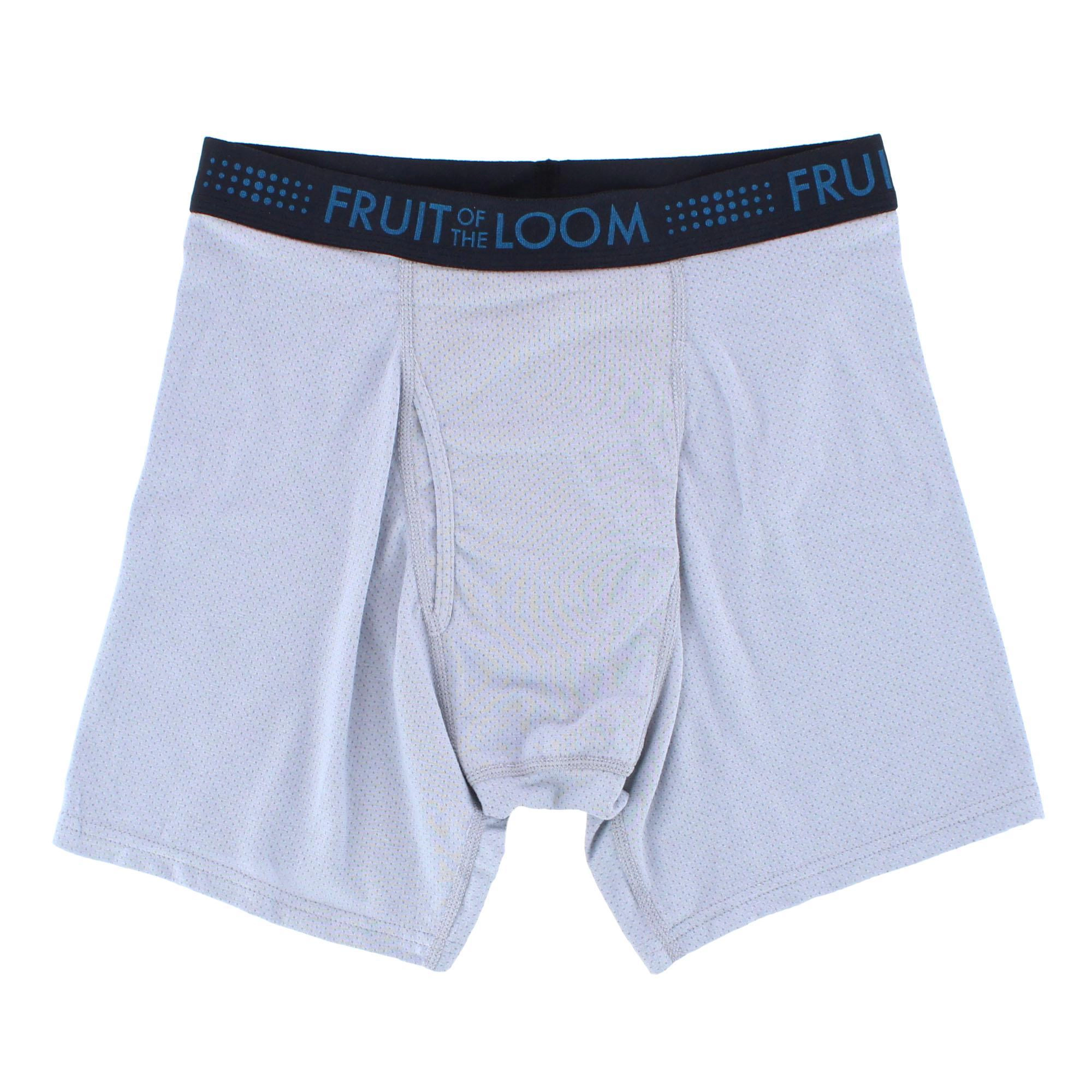 Fruit of the Loom Men's Breathable Cotton Mesh Assort Boxer Brief (3 Pack)