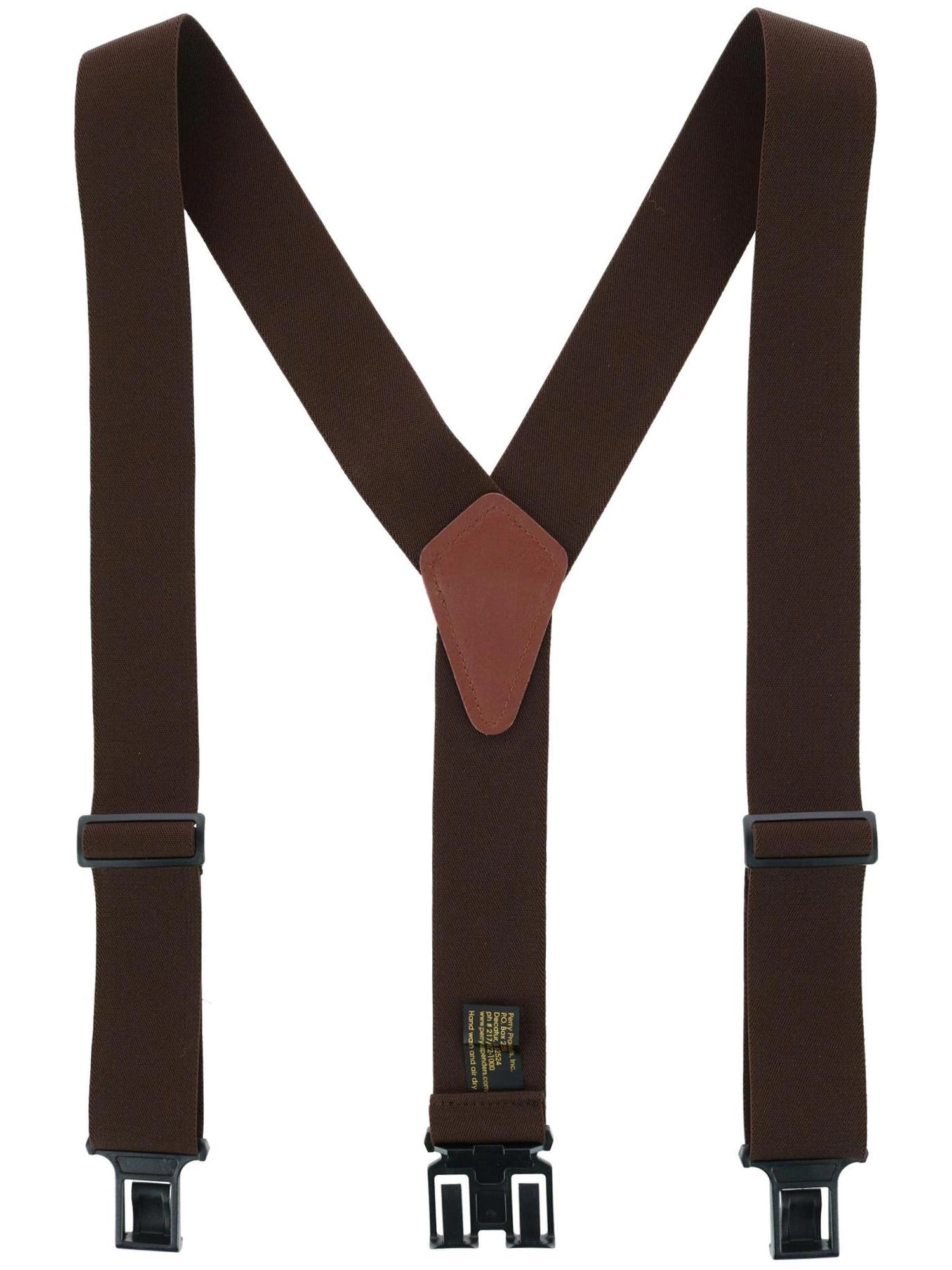 Perry Suspenders Men's Elastic 2 Inch Hook End (Tall Available)