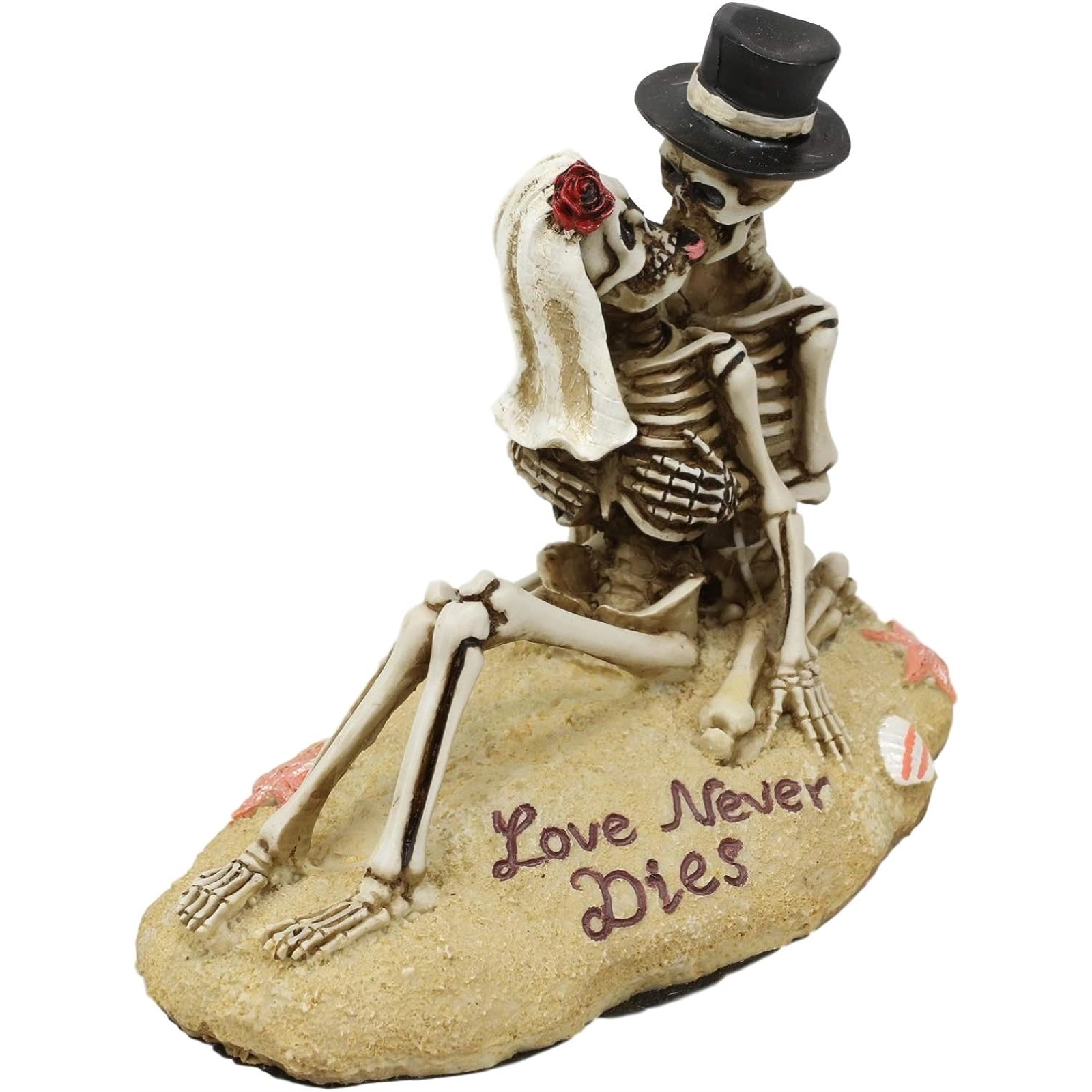 Pacific Giftware Skeleton Couple Beach Lovers Dia de los Muertos Day of the Dead Figurine
