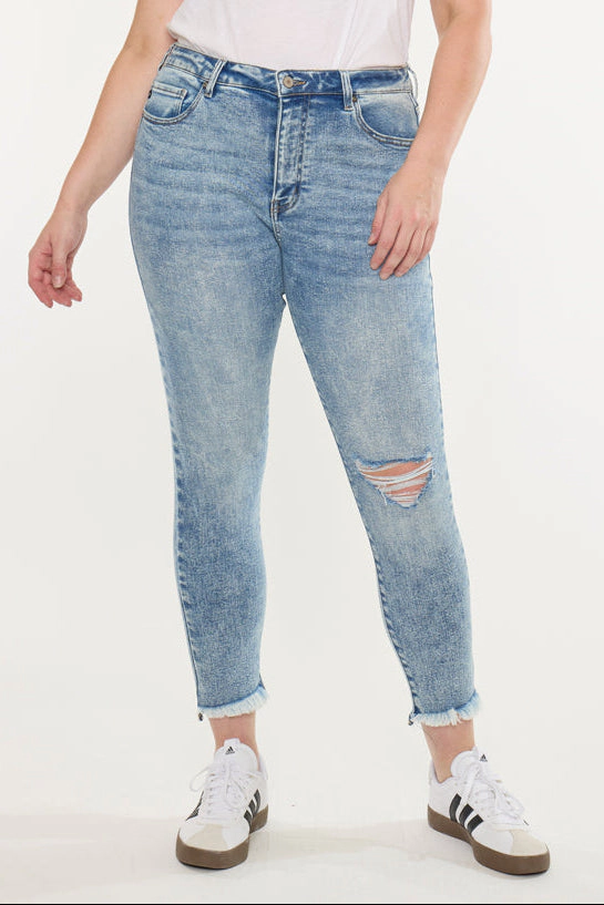 KanCan Women's Plus High Rise Ankle Skinny Jeans Bellita