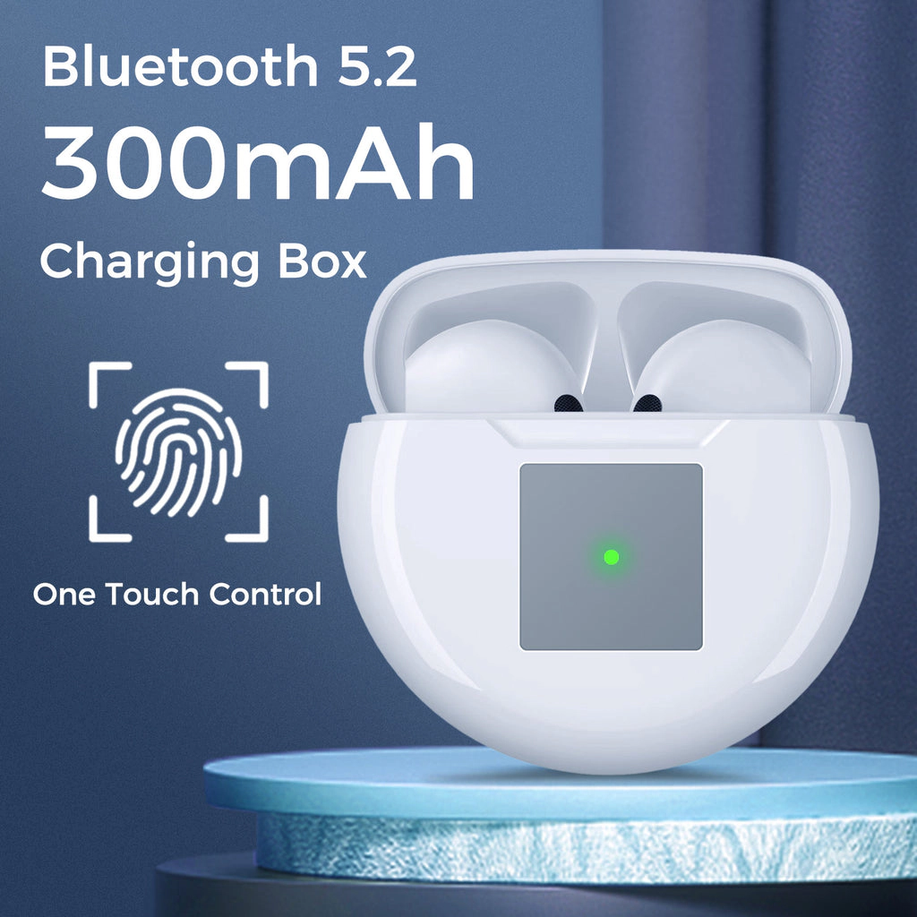 Alpha Digital Bluetooth 5.2, Stereo/Noise Cancel, 30Hr Battery - Earbuds
