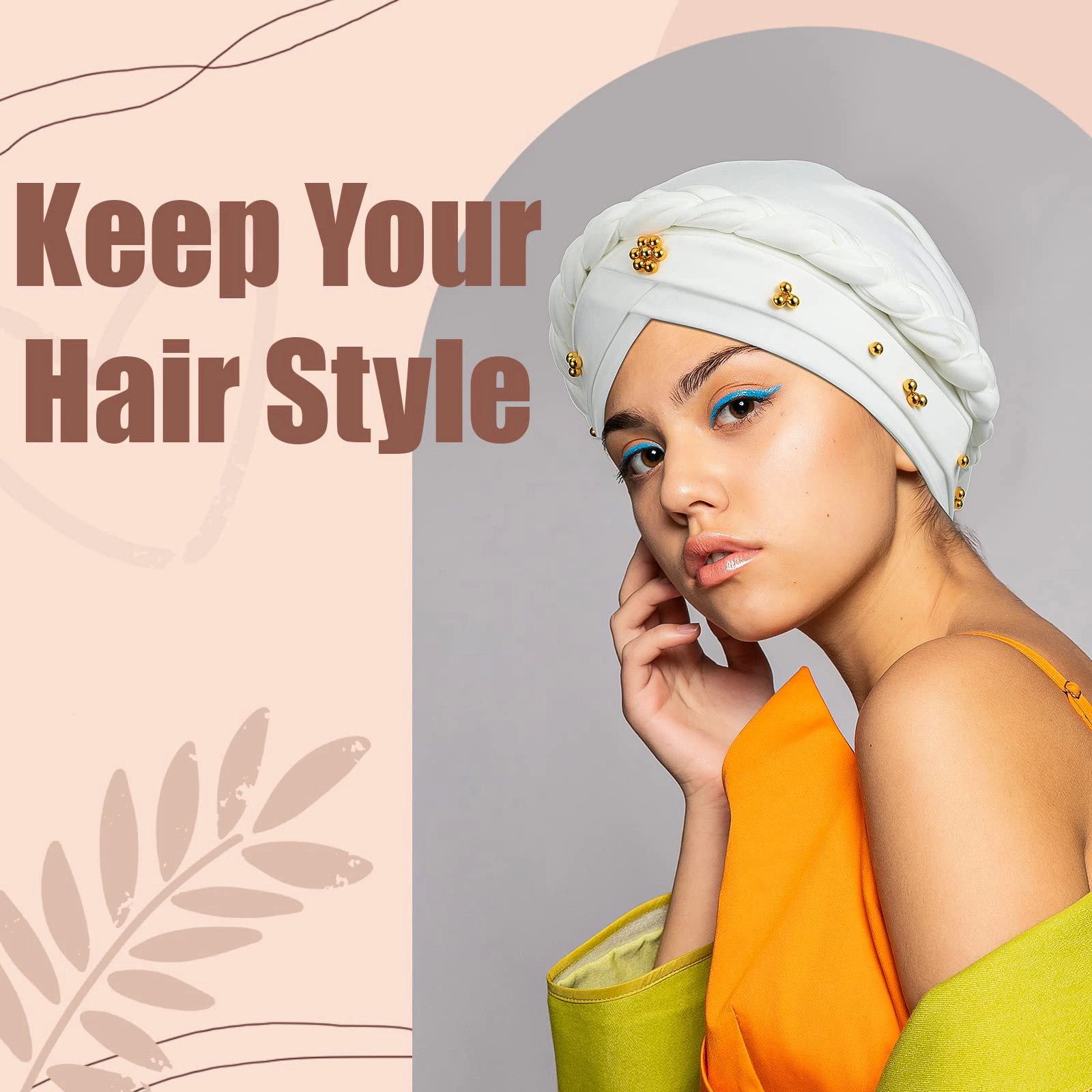 PIGFDK 6 Turbans Head Wraps For Women