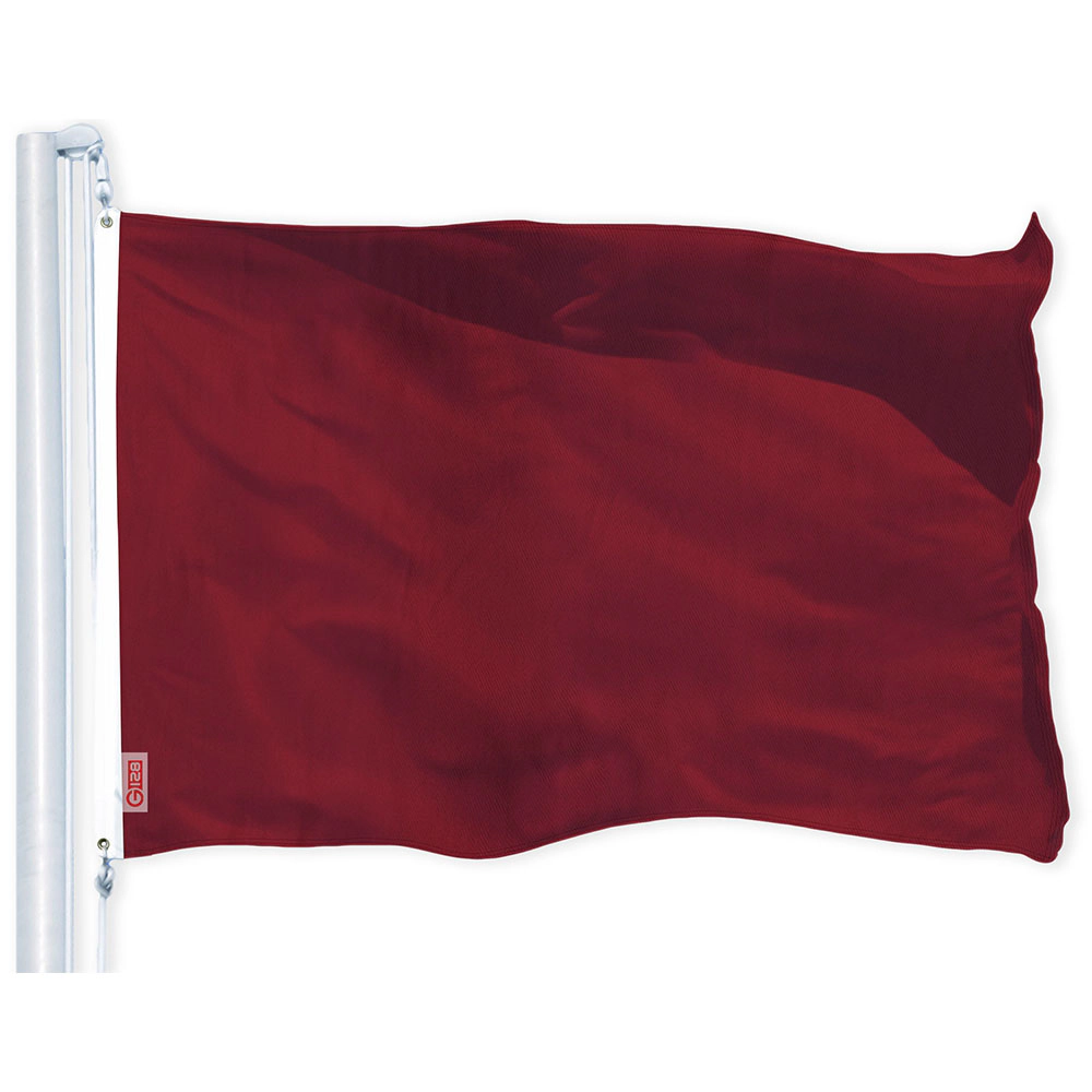 G128 Solid Flag 2x3 Ft - LiteWeave Pro 150D Polyester, Dye-Sublimated, Brass Grommets