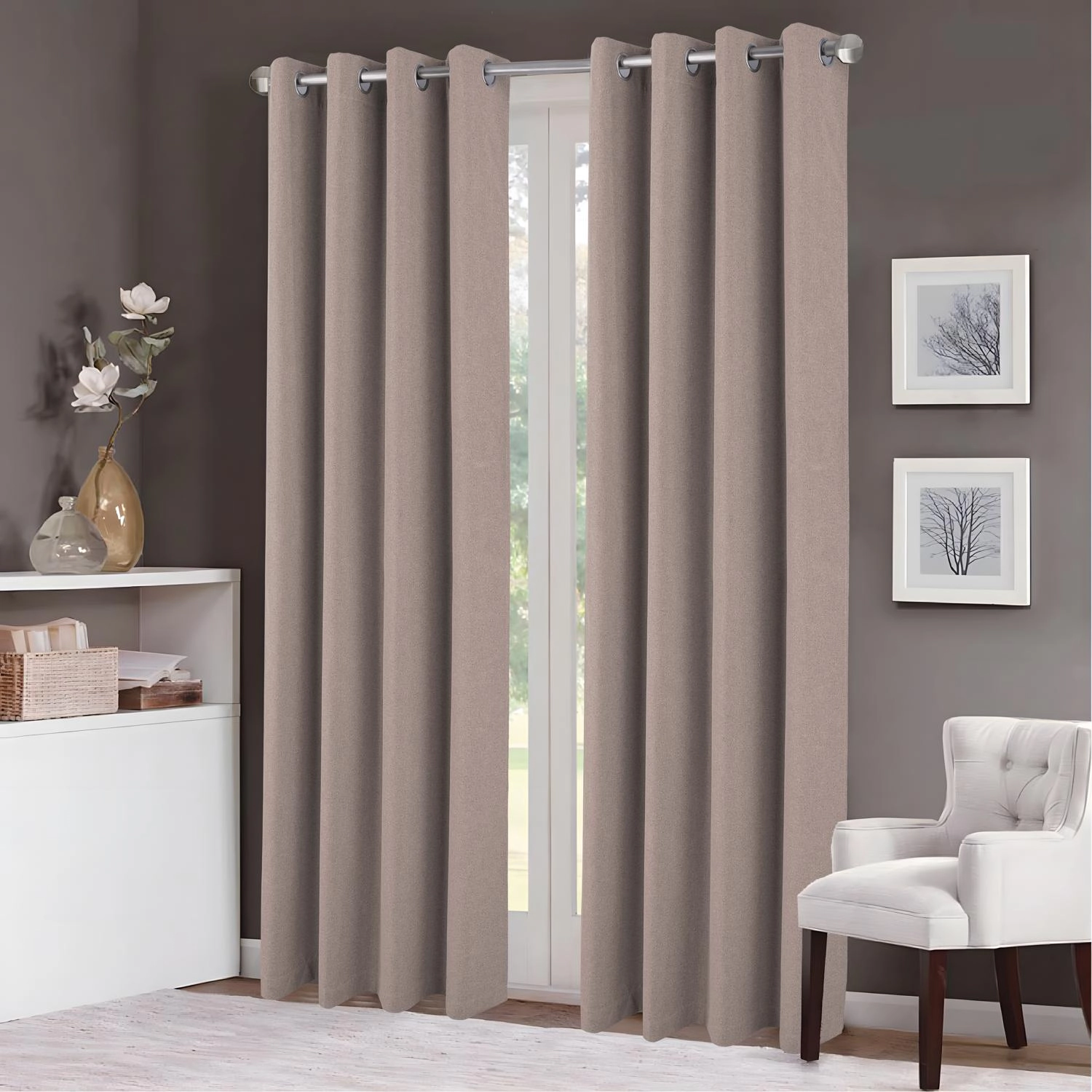 RT Designers Boden 100 Percent Blackout Grommet Window Curtain Panel 54 x 90 Copper