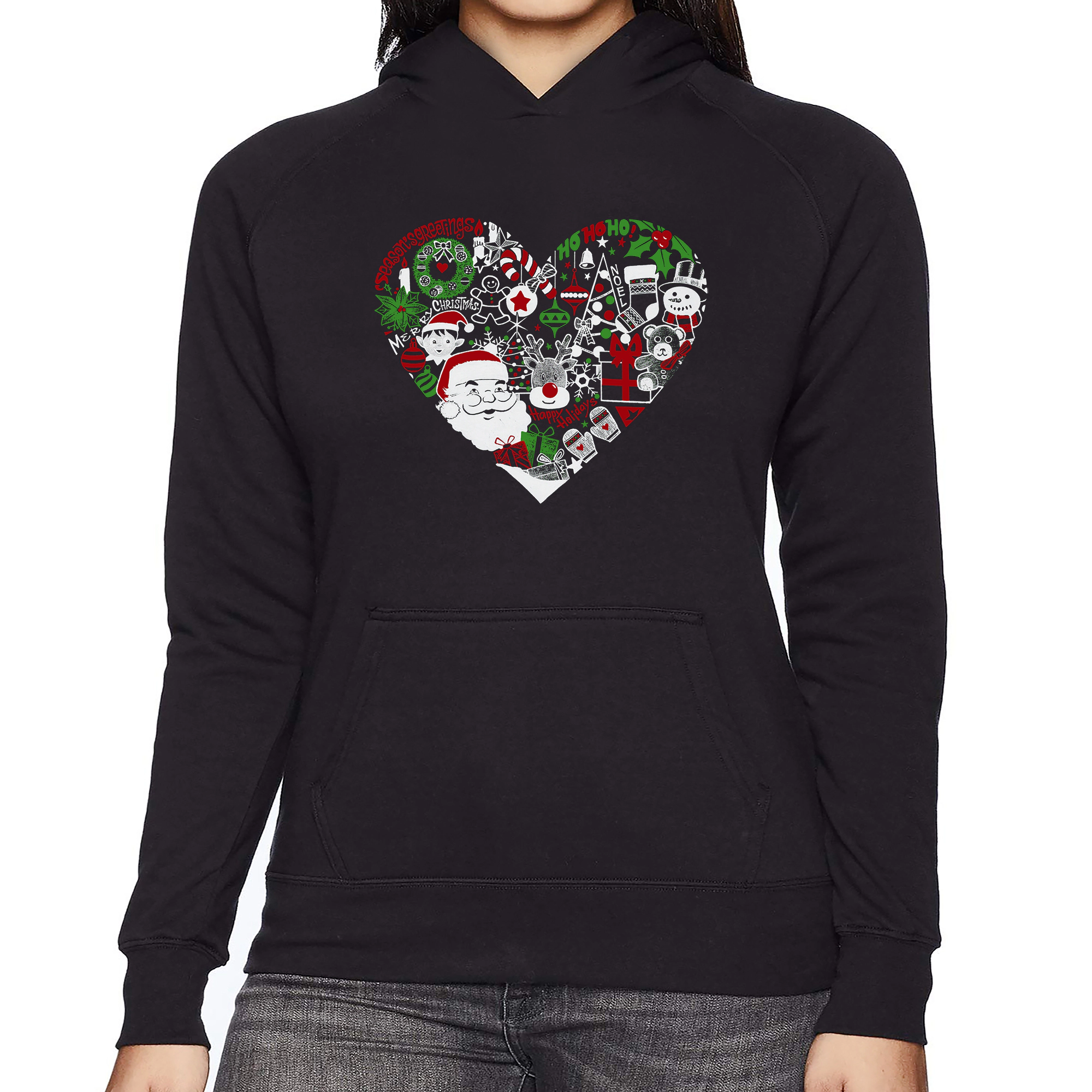 LA Pop Art Christmas Themed Heart