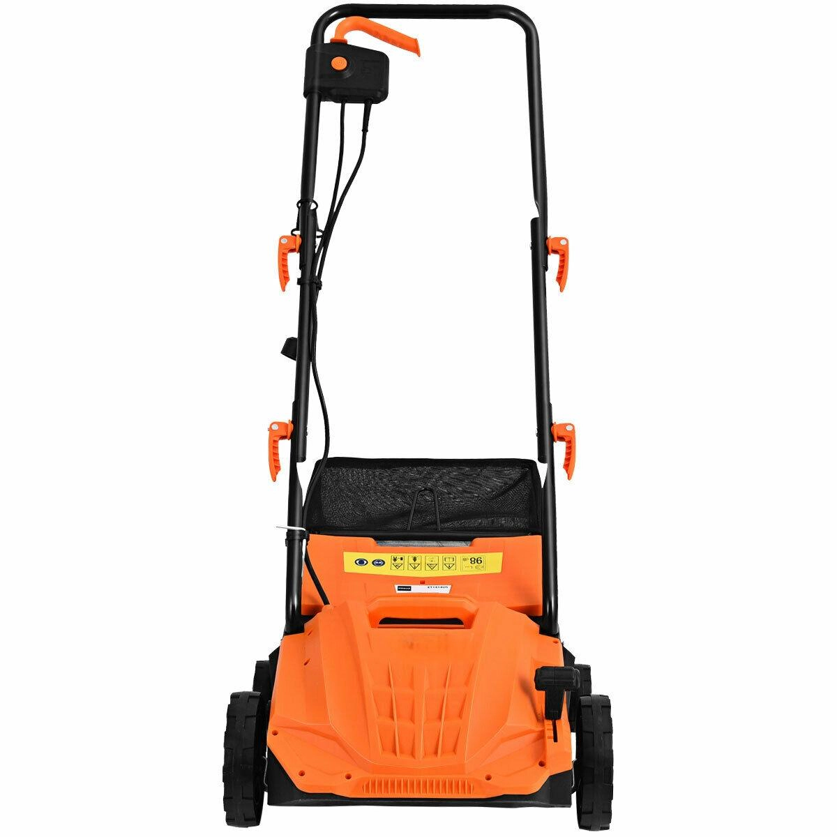 SUGIFT 13 in Electric Scarifier Orange 12 Amp with Collection Bag and Removable Blades