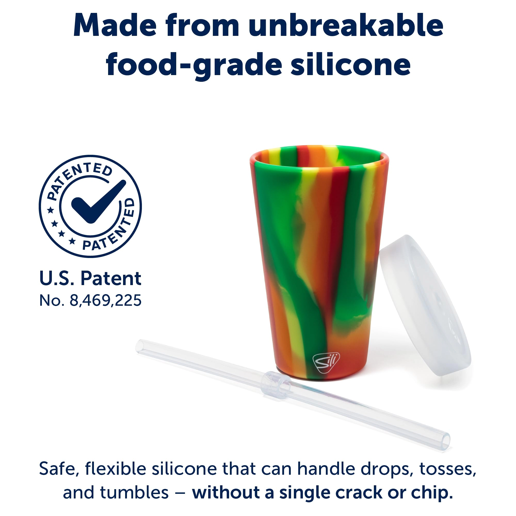 Silipint Silicone 16 oz Straw Tumbler