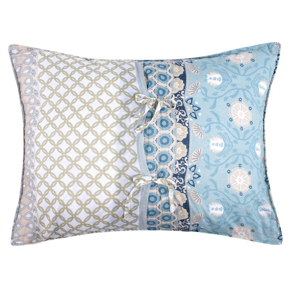 Greenland Home Fashions Thalia Stylized Florals and Geometric Prints Bohemian Ultimate Comfort Sham