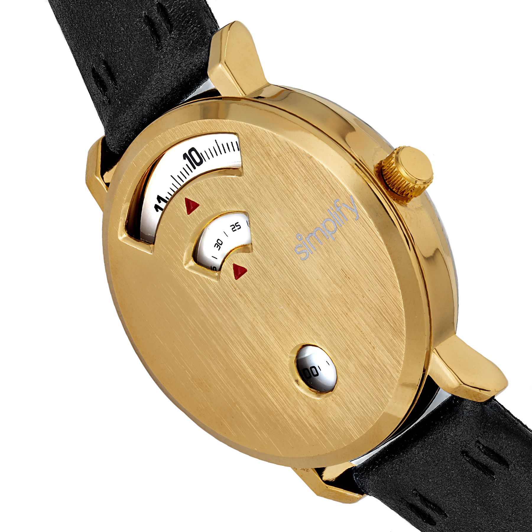 Simplify The 7000 Leather-Band Watch