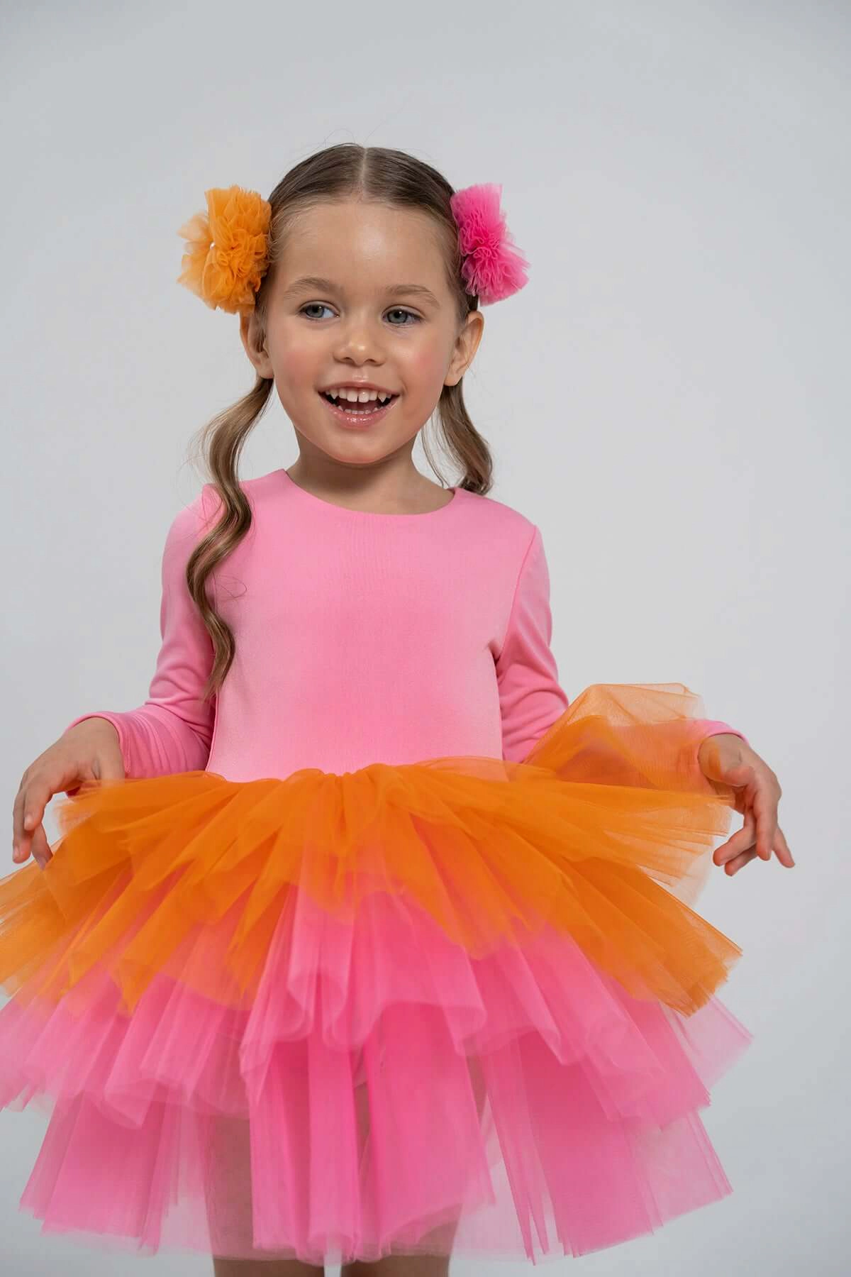 Mini Celebrities Girls Pink Rainbow Tutu Dress