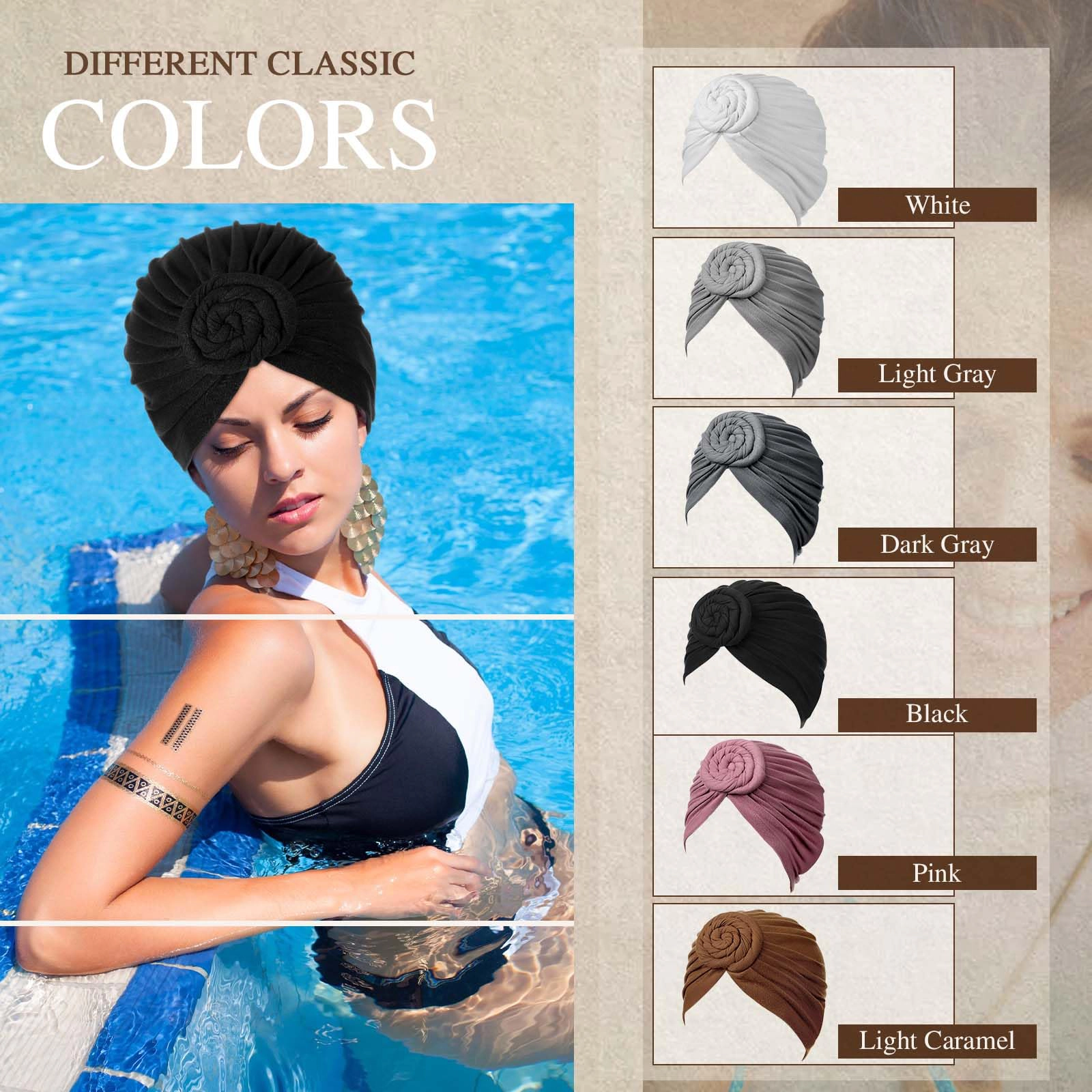 PIGFDK 6 Turbans For Women