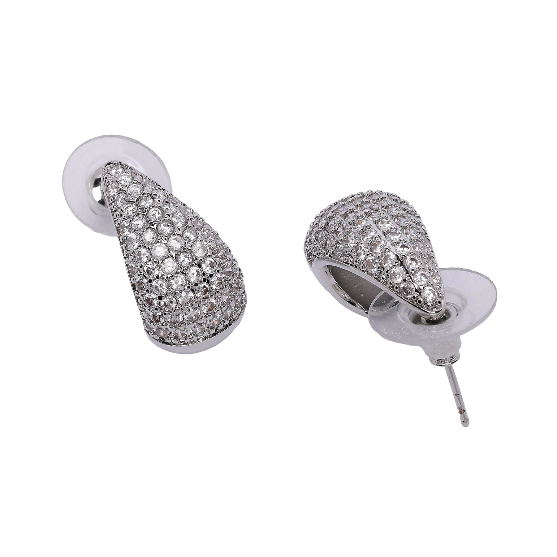 AGP PARIS Womens Dewdrop Hoop Earrings