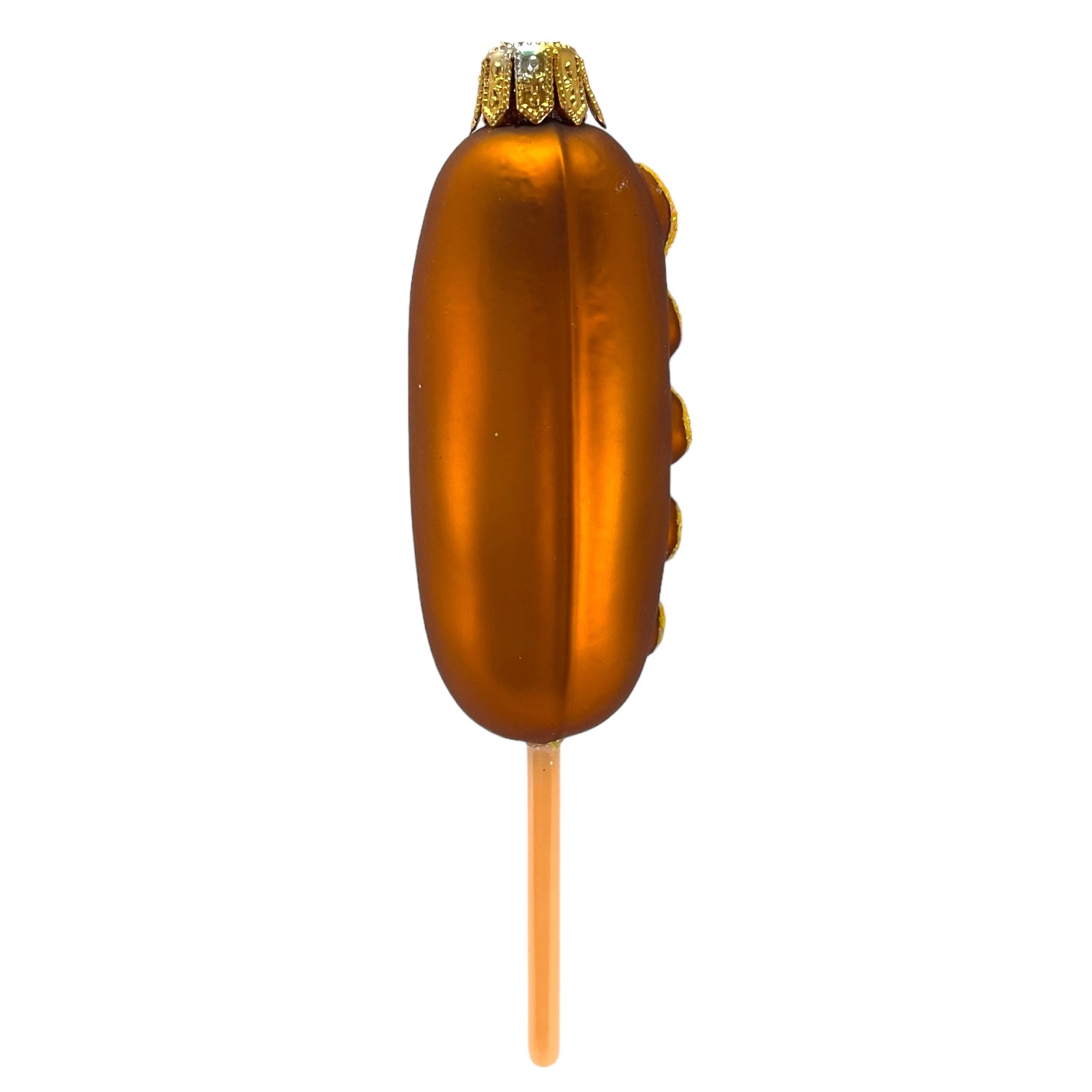 Pinnacle Peak Trading Company Corn Dog Food Polish Mouth Blown Glass Christmas Ornament