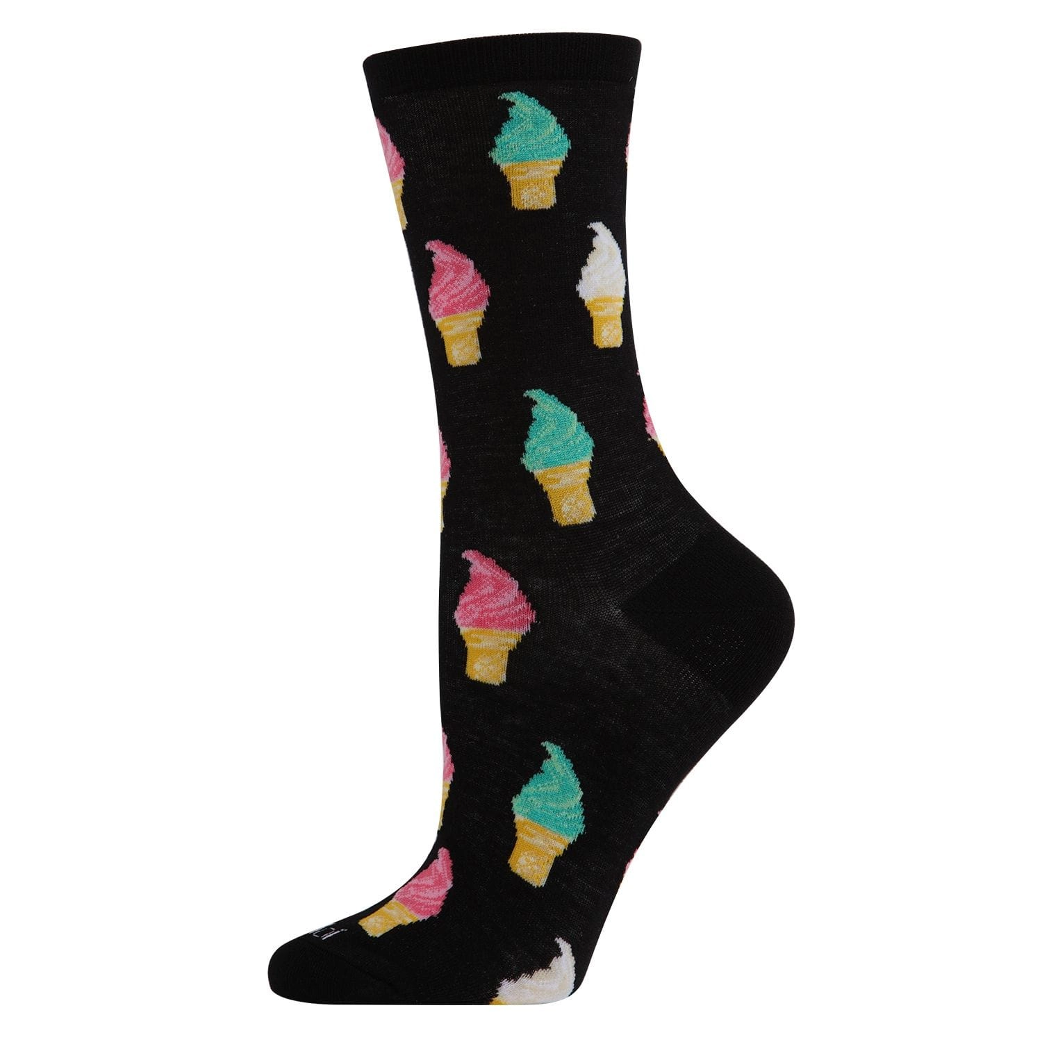 MeMoi Soft Serve Cones Bamboo Blend Crew Socks