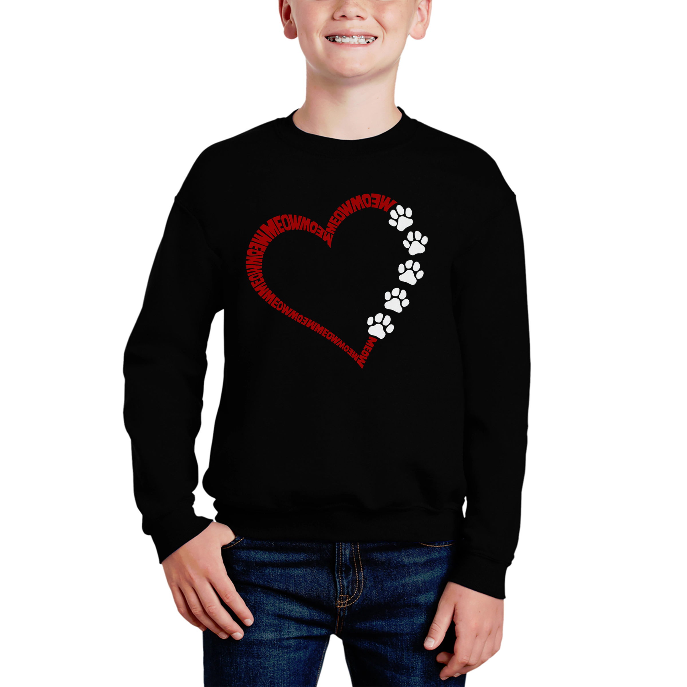 LA Pop Art Boy's Word Sweatshirt