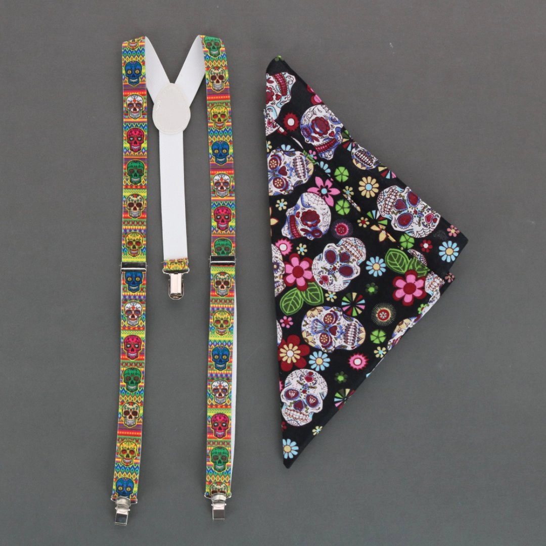 CTM Day of the Dead Skull Print Bandana