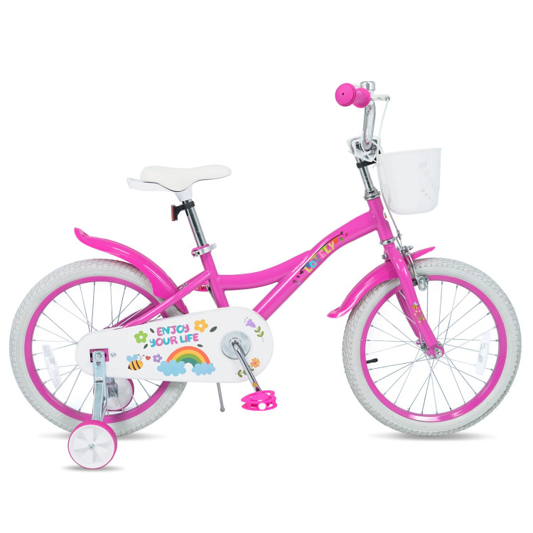 Hivvago Kids Girls Bike with Front Basket