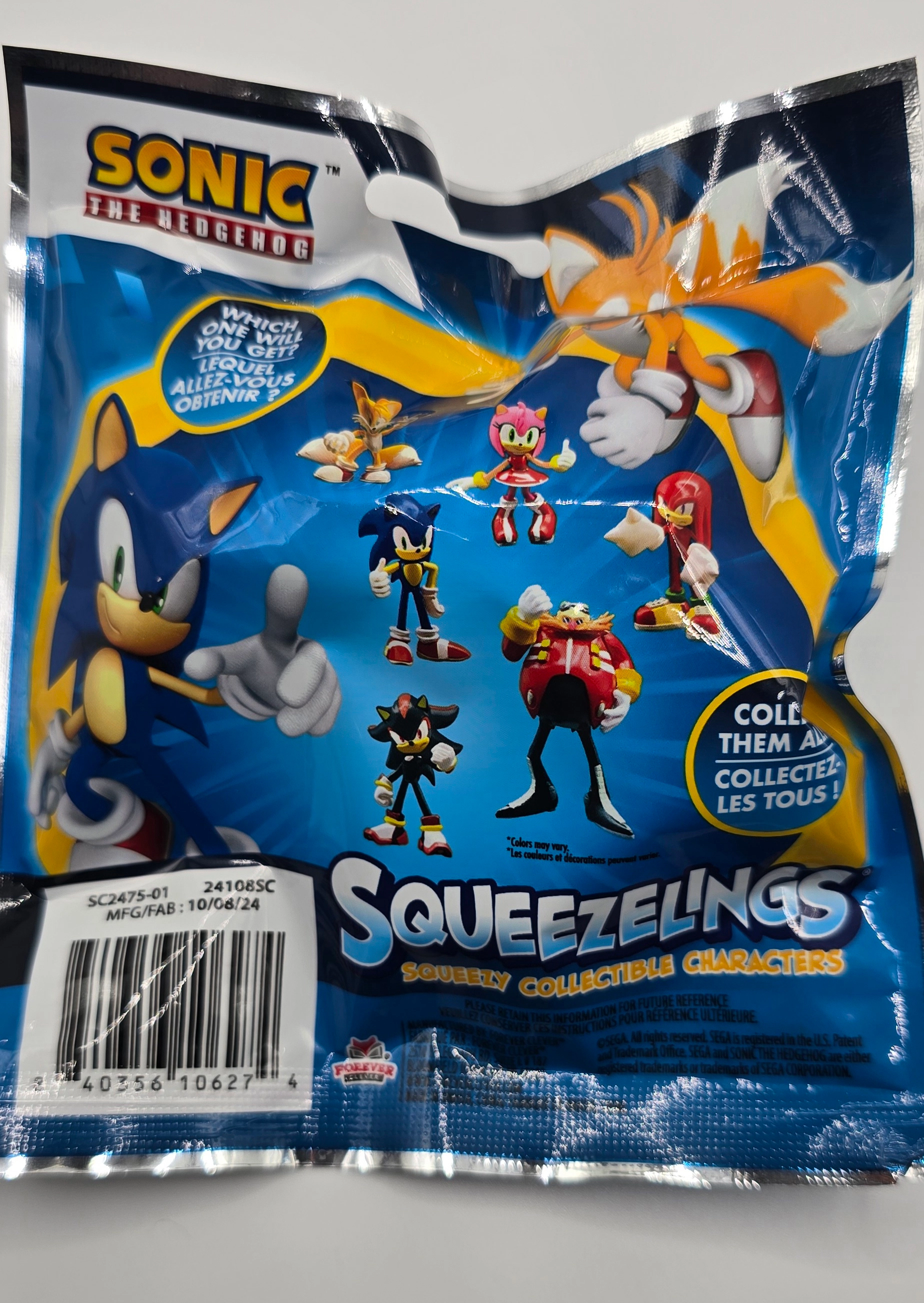 Sonic the Hedgehog Squeezelings Mystery Pack (1 RANDOM Figure!)