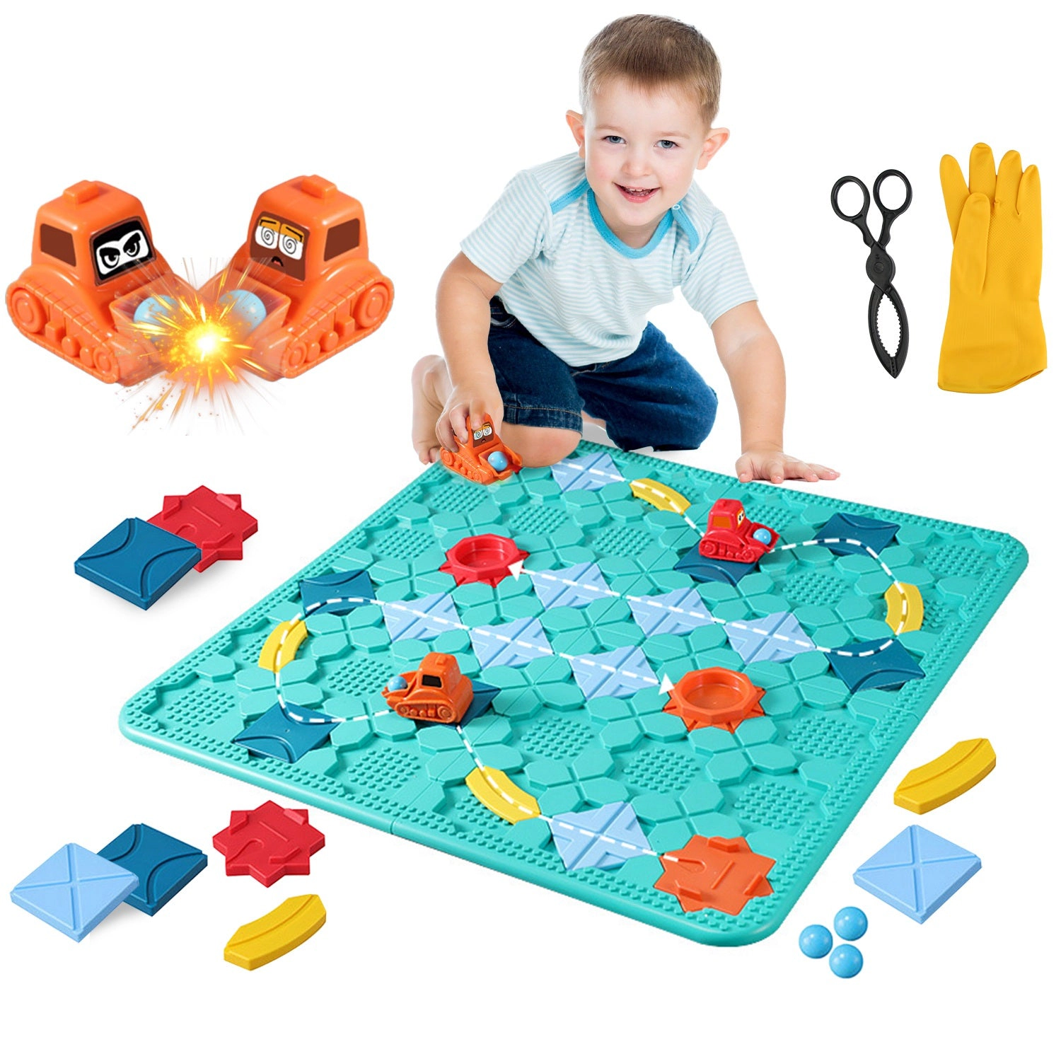 GBruno Montessori Road Builder Puzzle STEM Toy