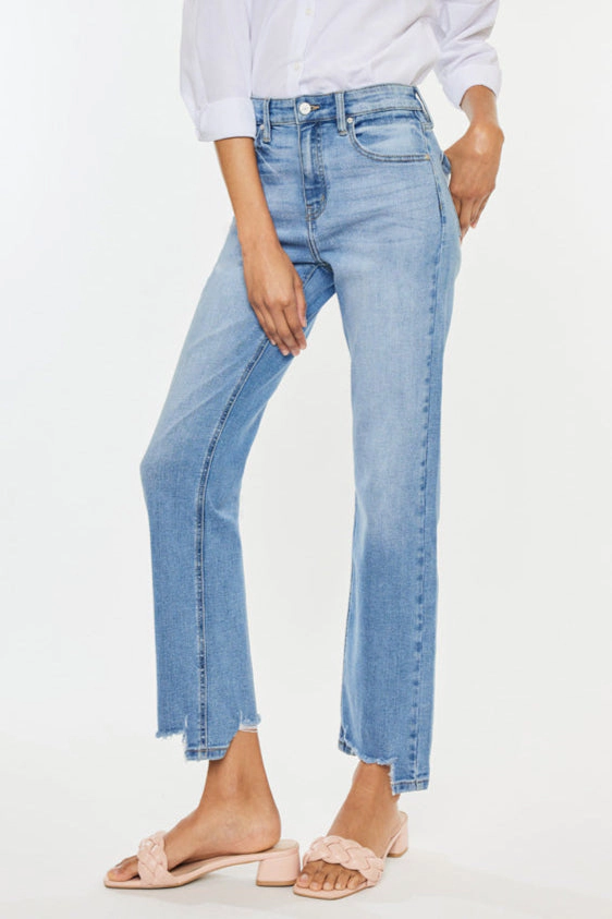 KanCan Women's Essentials High Rise Straight Jeans Breanne
