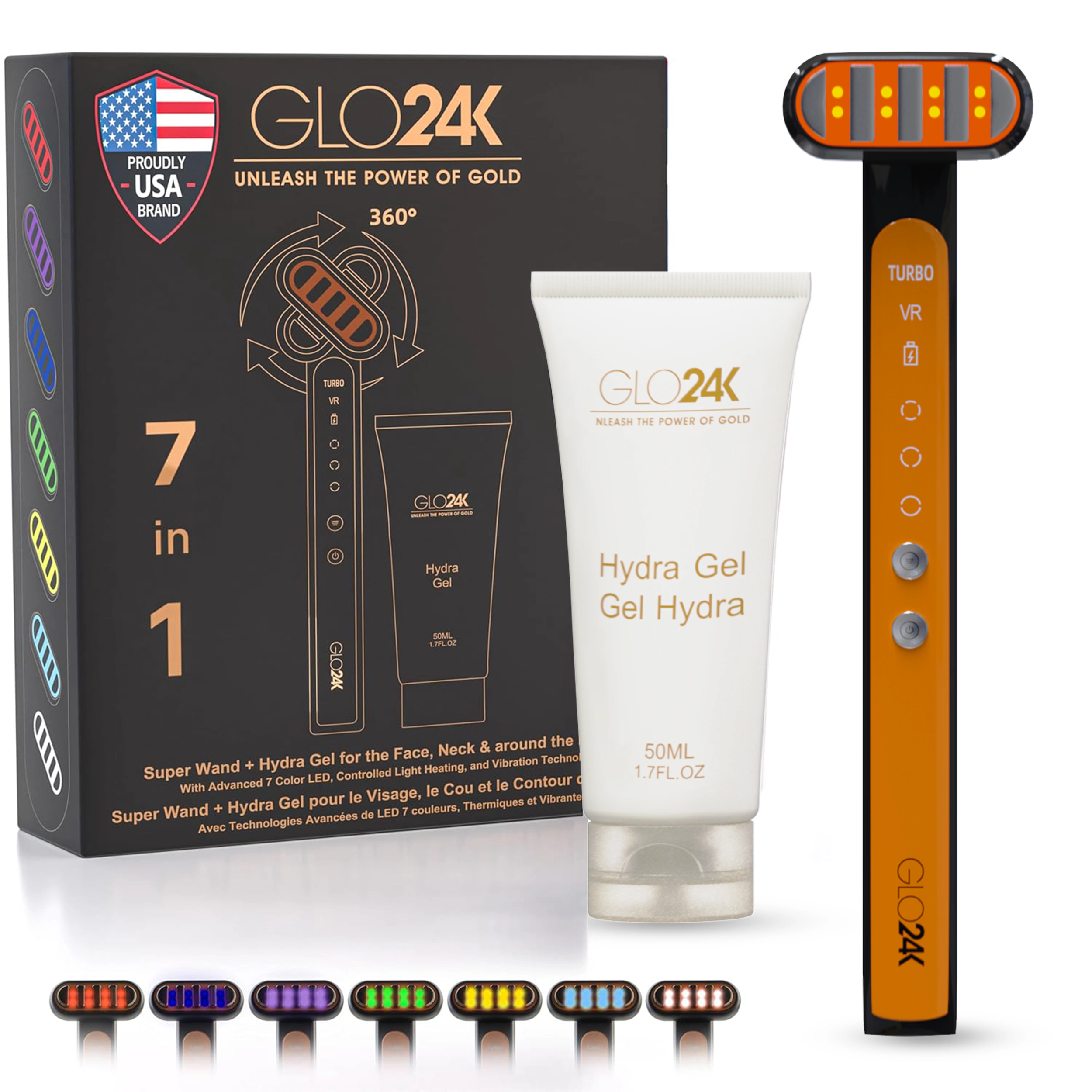 GLO24K Super Wand + Hydra Gel