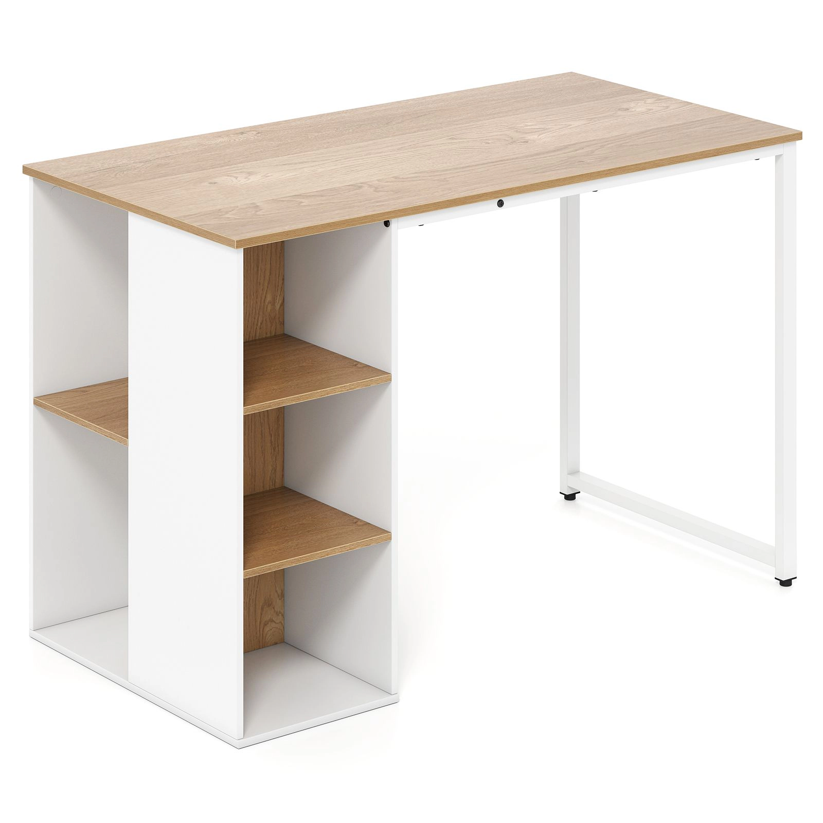 SlickBlue 45 Inch Computer Desk With 5 Storage Shelves