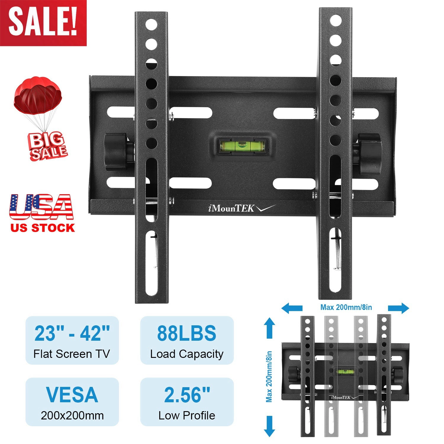 GBruno Tilting 42 Inch TV Wall Mount Bracket