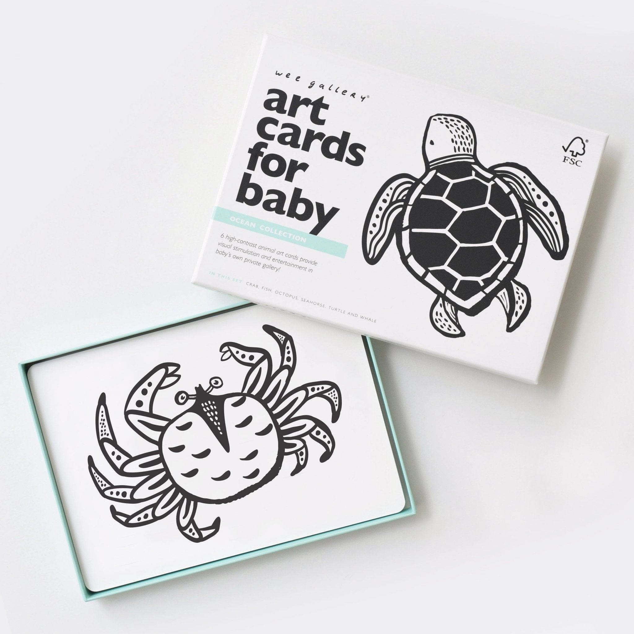 Wee Gallery Art Cards for Baby - Ocean Collection