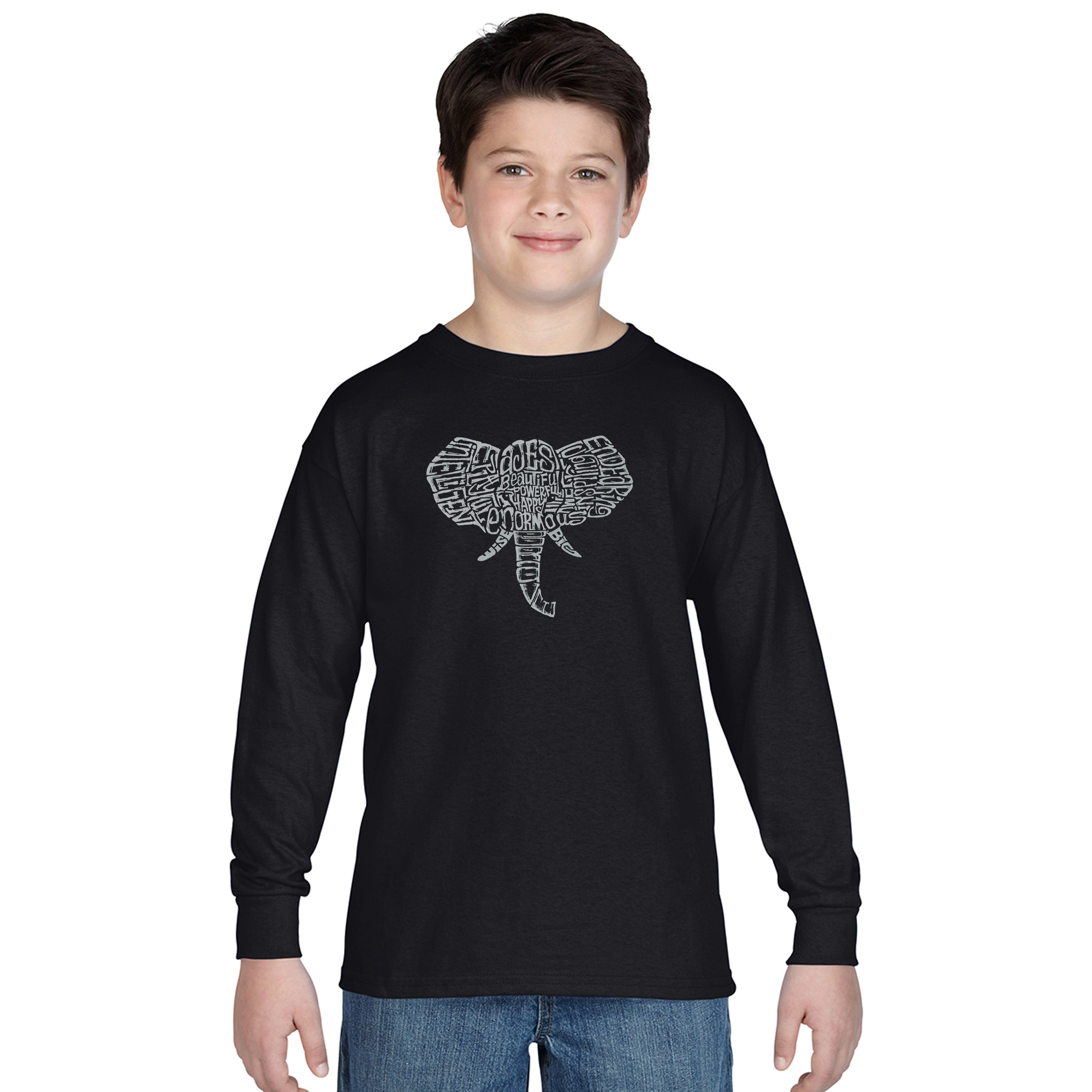 LA Pop Art Boys Long Sleeve T-Shirt -  Tusks