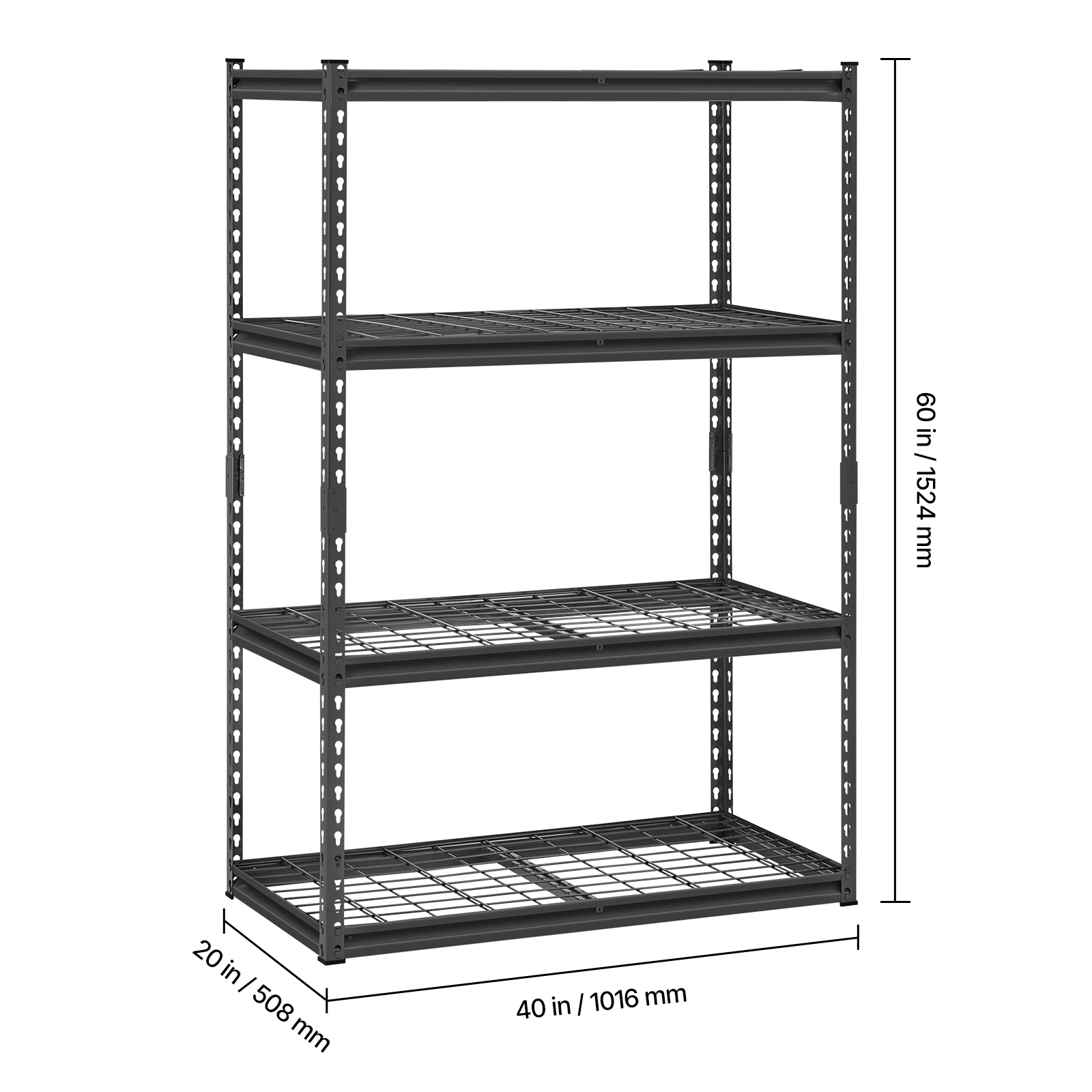 Flynama Storage Shelves Tier Adjustable Heavy Duty Garage Shelving Units lbs