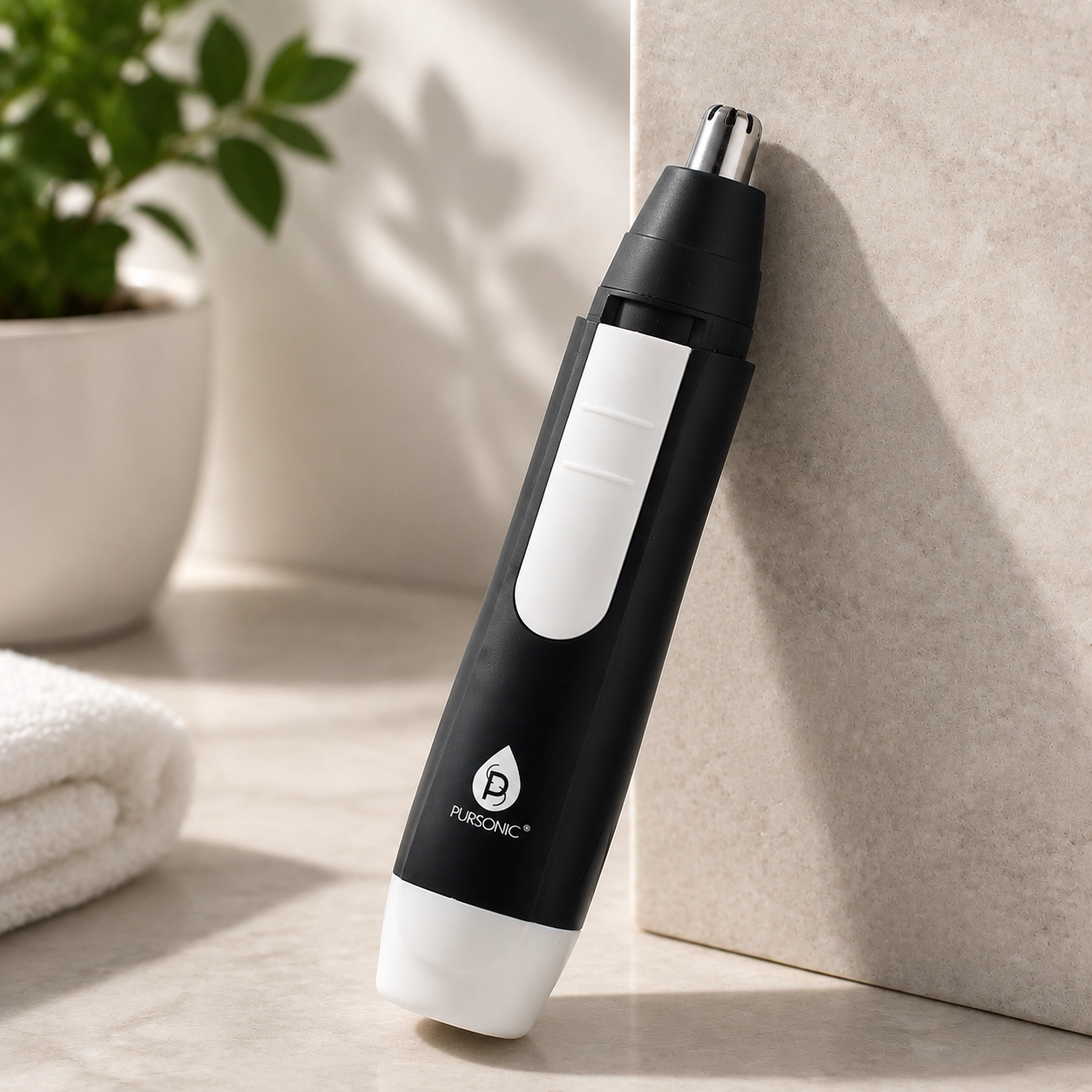 Pursonic Unisex Vacuum Trimmer Nose and Ear Hair Trimmer