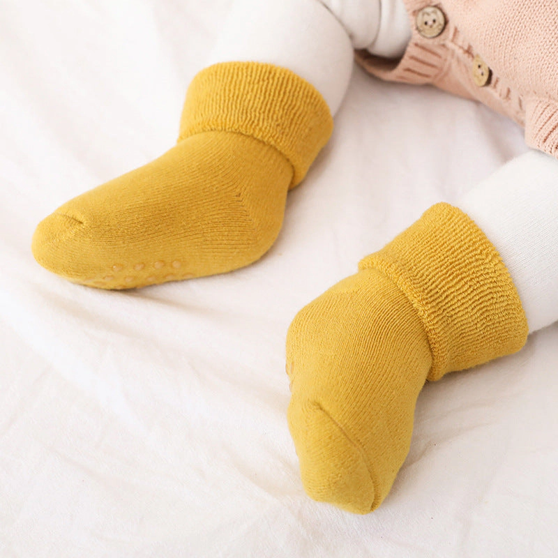 MyKids-USA Baby Thickened Soft Cotton Anti-Slip Floor Socks