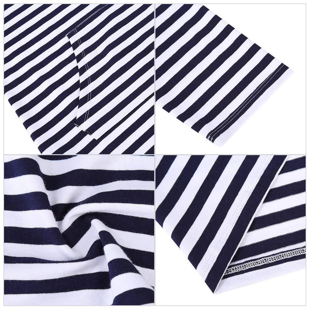 KOJOOIN Women's Casual Hoodie Dress 3/4 Sleeve with Pockets Knee Length Pullover Skirt
