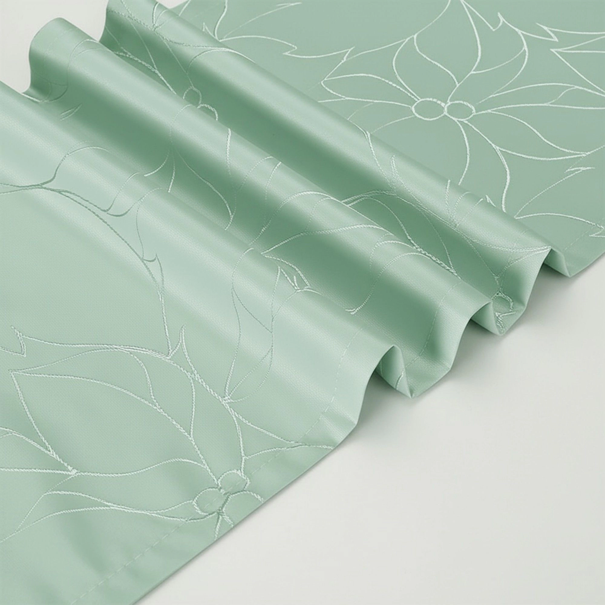 Alilang Women Floral Line Art Table Runner with Soft Woven Finish