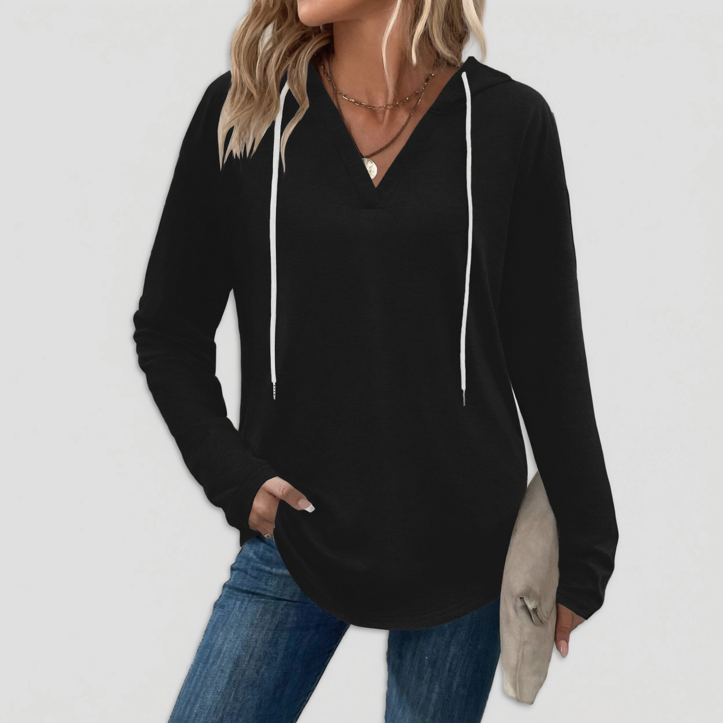 Zeagoo Women's Long Sleeve Lightweight Hooded Top